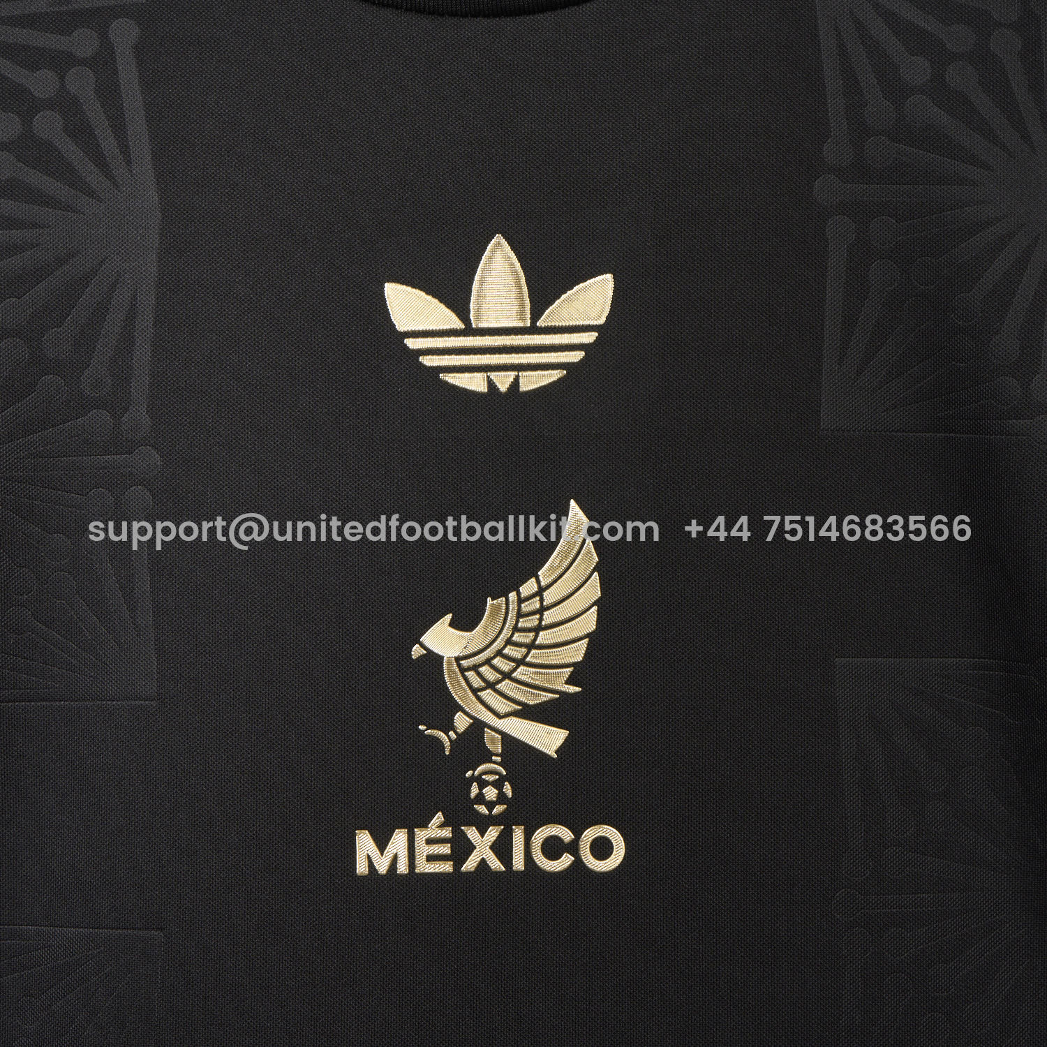 Unitedfootballkit.com | Women's Mexico 2025 Gold Cup Black Jersey - Fans Version -Customize Name, Number and Patch | Worldwide Shipping