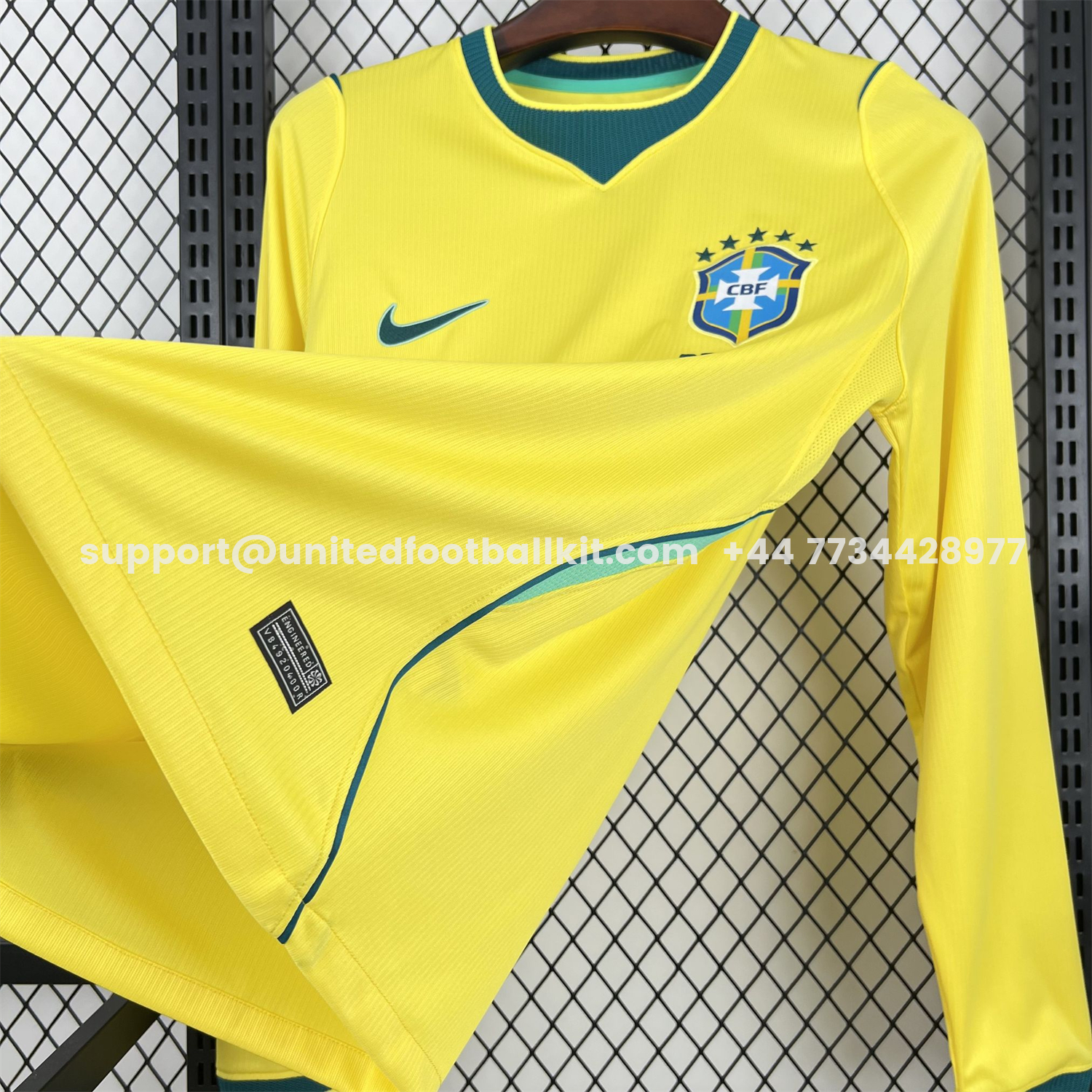 Unitedfootballkit.com | Brazil 2026 Home Long Sleeve Jersey - Fans Version -Customize Name, Number and Patch | Worldwide Shipping