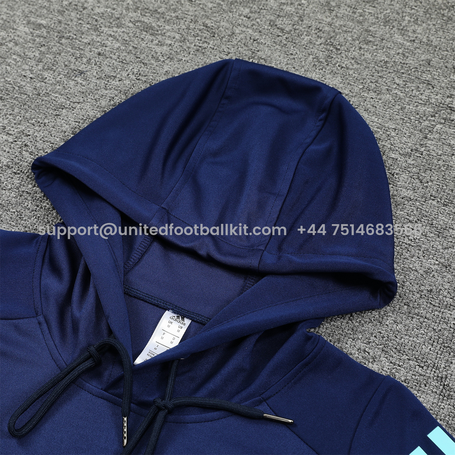 Unitedfootballkit.com | Arsenal 24-25 Training Hoodie Set - Royal Blue Hoodie and Pants -Customize Name, Number and Patch | Worldwide Shipping