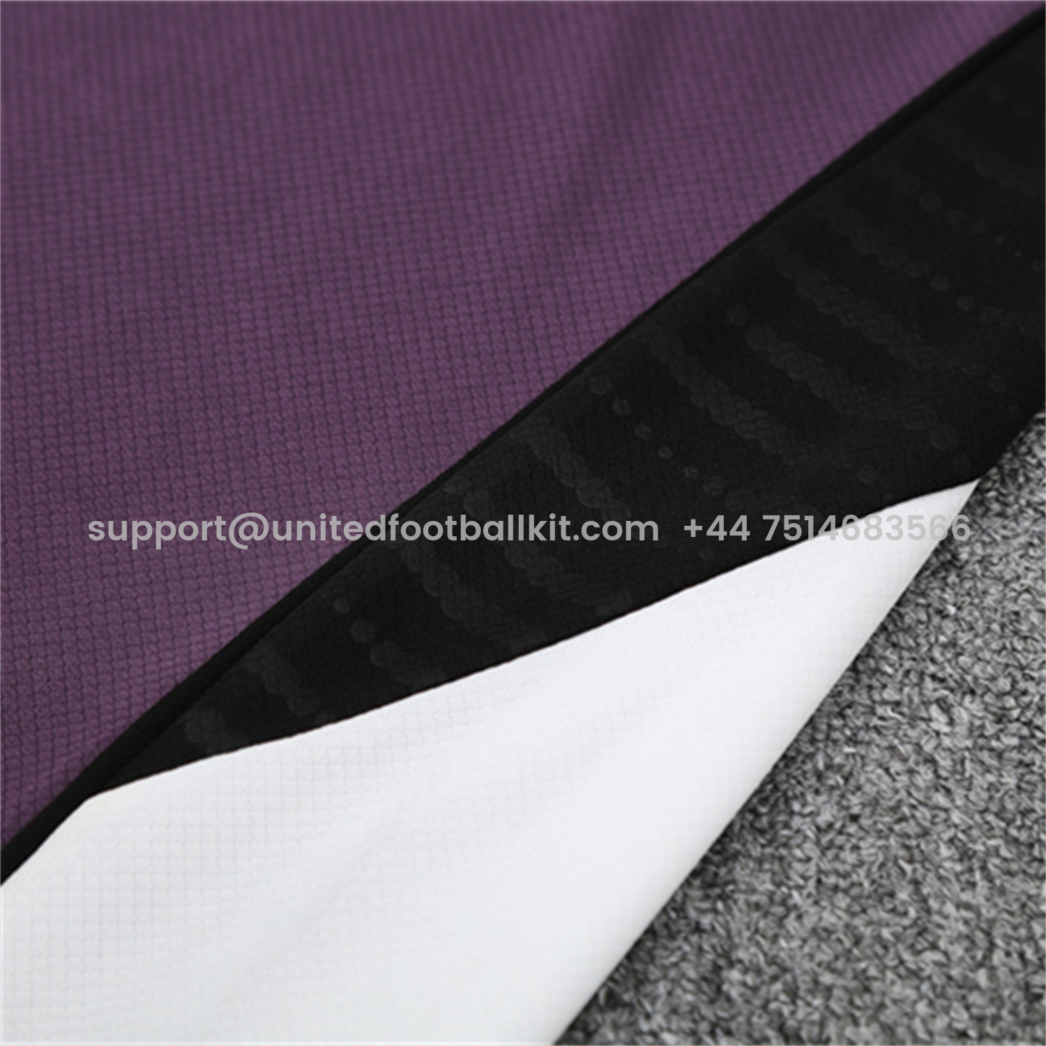 Unitedfootballkit.com | Manchester United 25-26 Short-Sleeve Training Set - Purple Top & Black shorts -Customize Name, Number and Patch | Worldwide Shipping