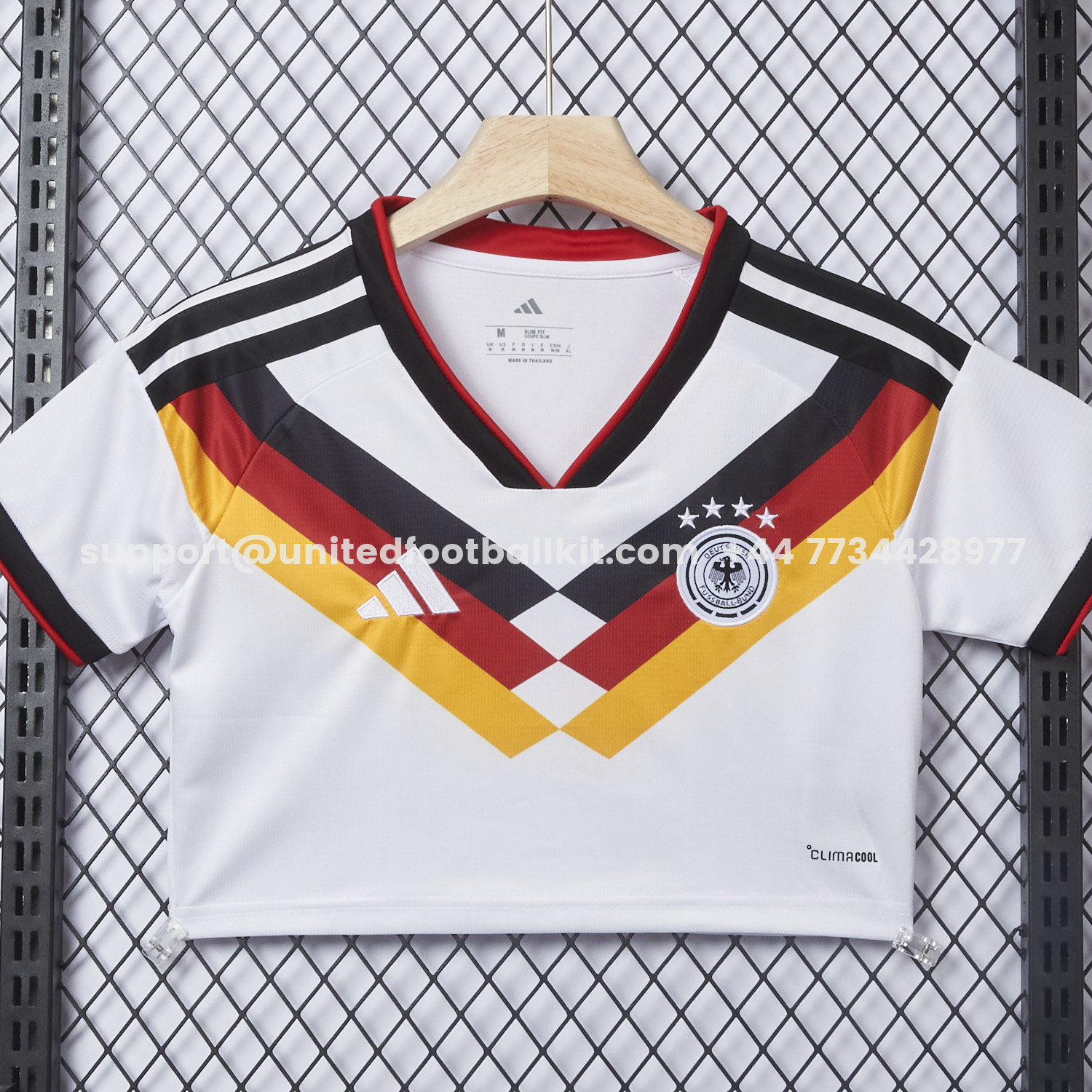 Unitedfootballkit.com | Women's Germany 2026 Home Cropped Jersey -Customize Name, Number and Patch | Worldwide Shipping