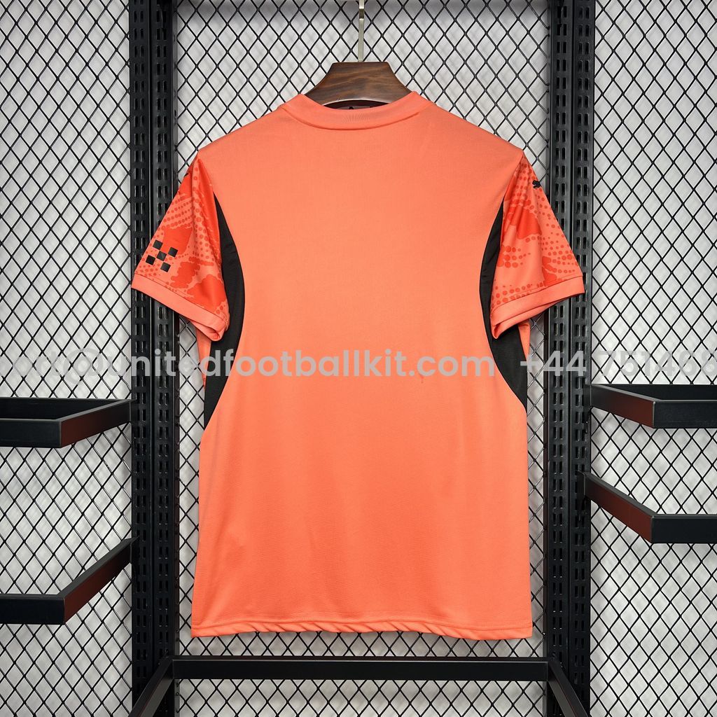 Unitedfootballkit.com | Manchester City 24-25 Orange Goalkeeper Jersey - Fans Version -Customize Name, Number and Patch | Worldwide Shipping