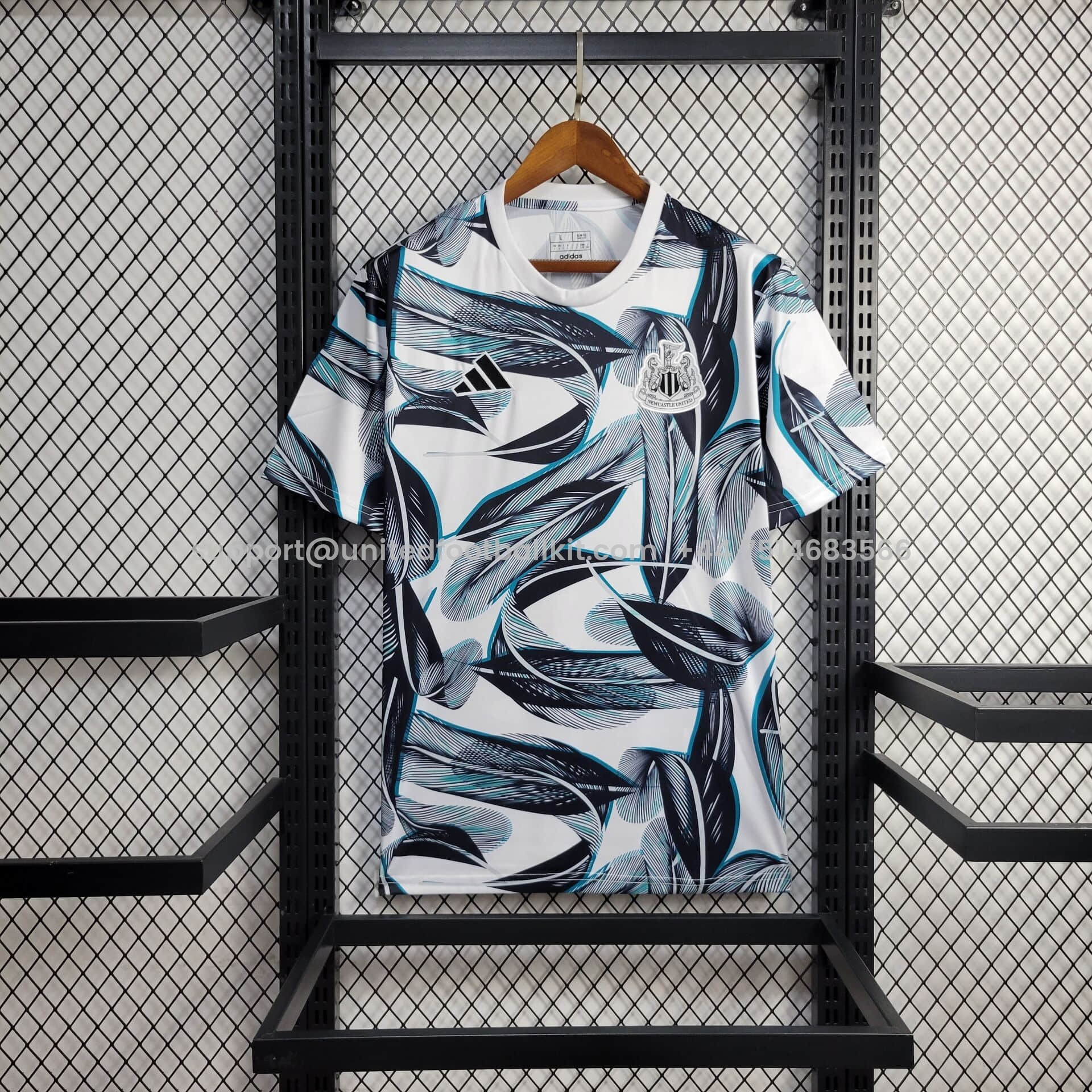 Unitedfootballkit.com | Newcastle United 24-25 Pre-Match Training Jersey - Fans Version -Customize Name, Number and Patch | Worldwide Shipping