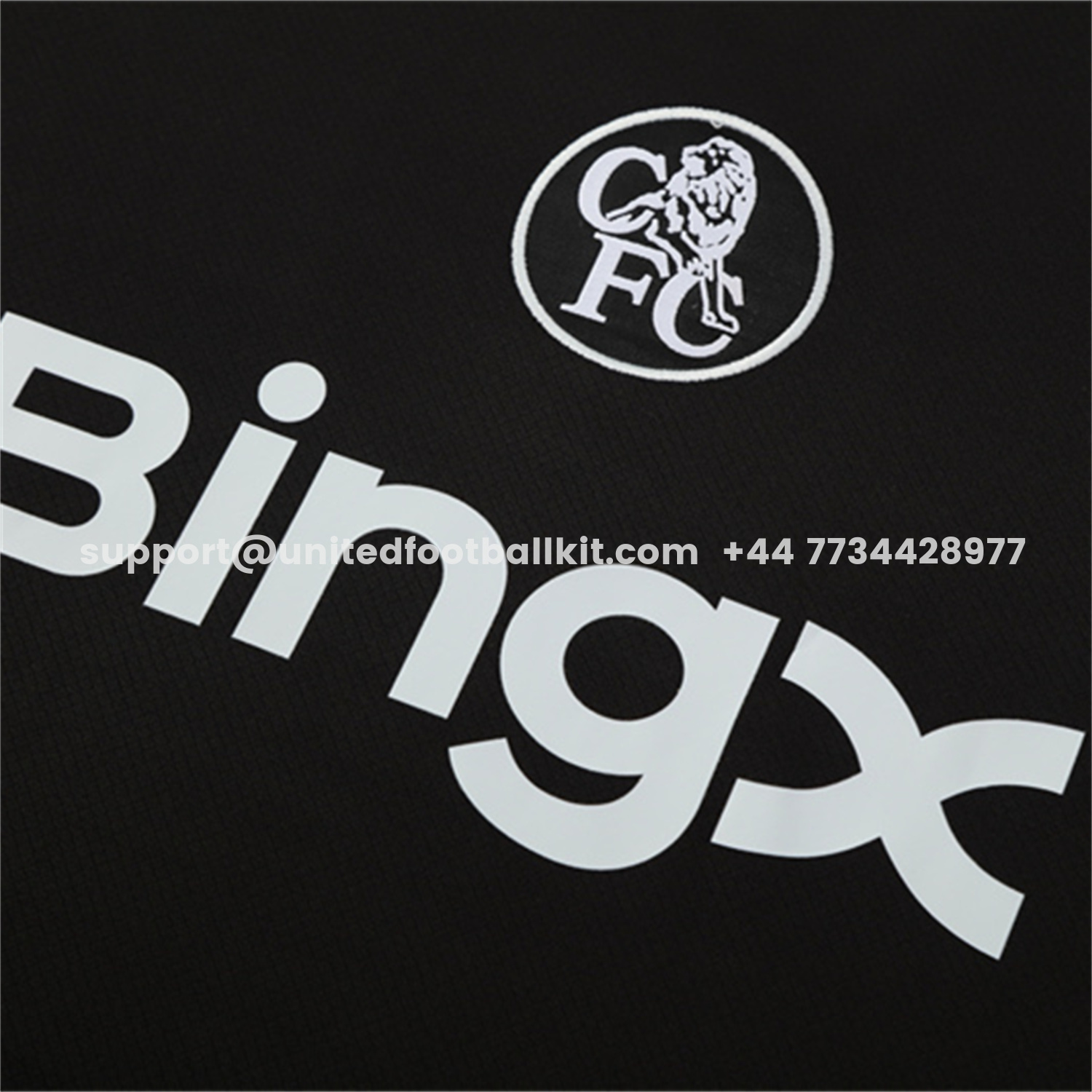 Unitedfootballkit.com | C.H.E.L.S.E.A 25-26 Short-Sleeve Training Set - Black Top & Black Shorts -Customize Name, Number and Patch | Worldwide Shipping