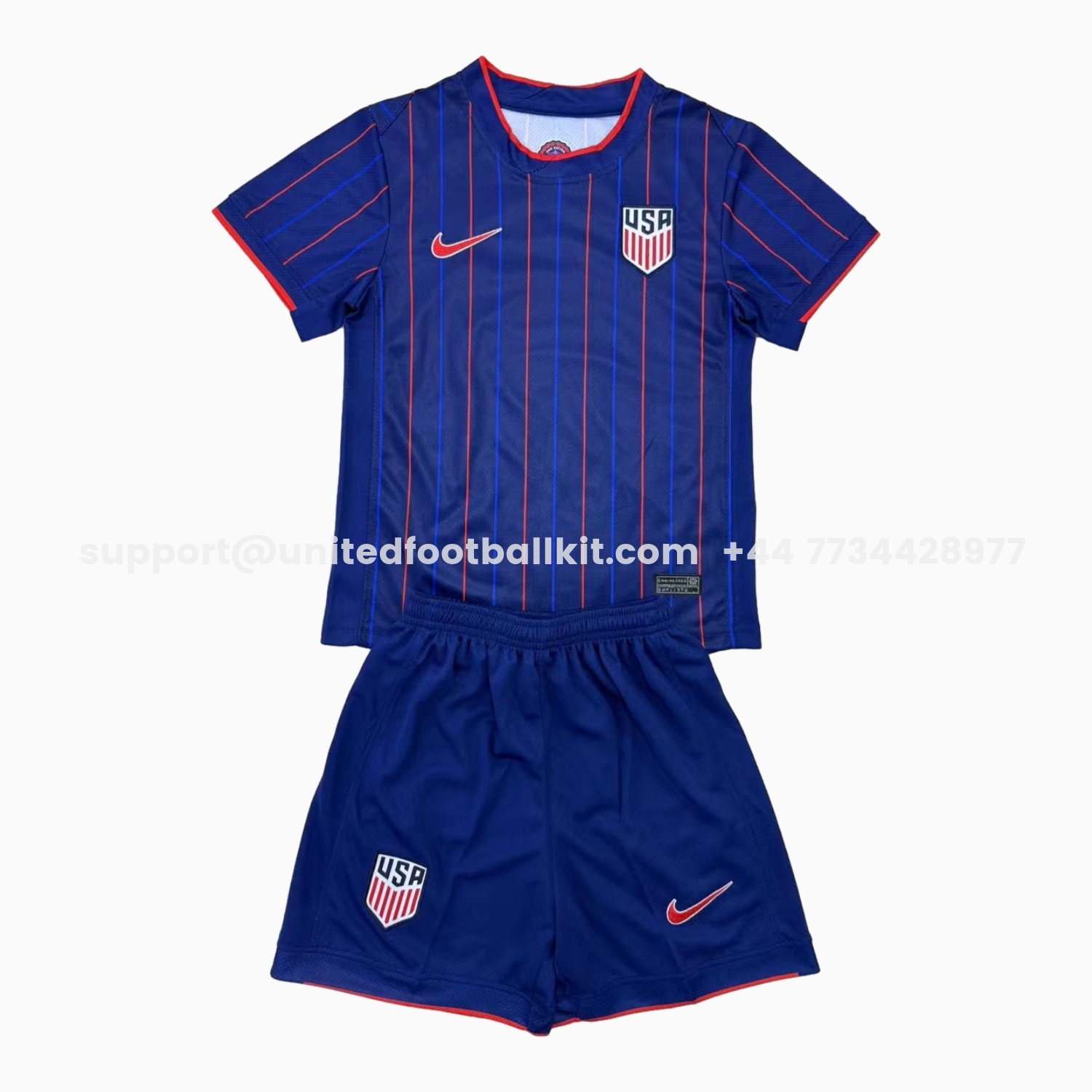 Unitedfootballkit.com | United States USA 25-26 Away Deep Blue Men's Adult Jersey Set - Fans Version -Customize Name, Number and Patch | Worldwide Shipping