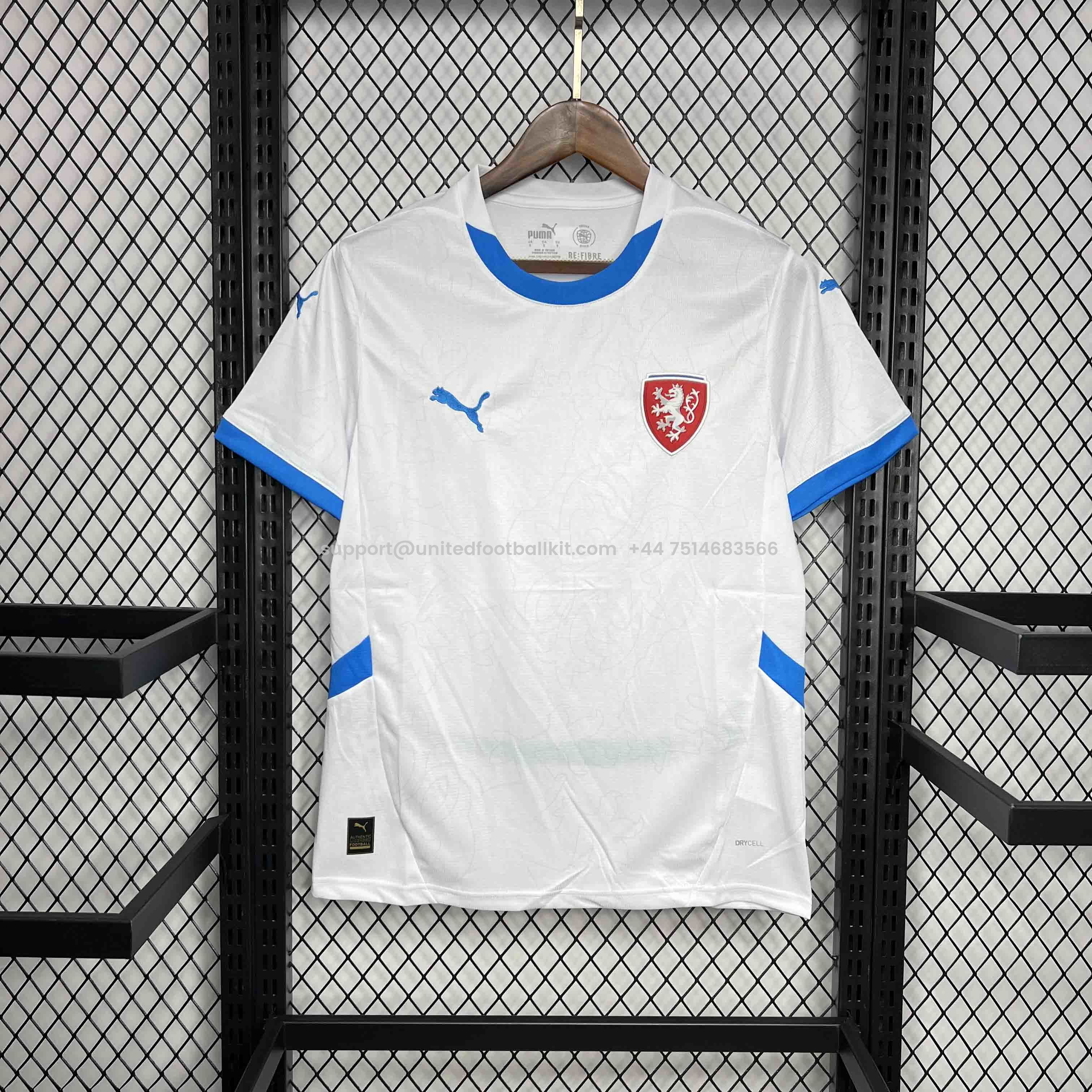 Unitedfootballkit.com | Czech Republic 2024 Away Jersey - Fans Version -Customize Name, Number and Patch | Worldwide Shipping