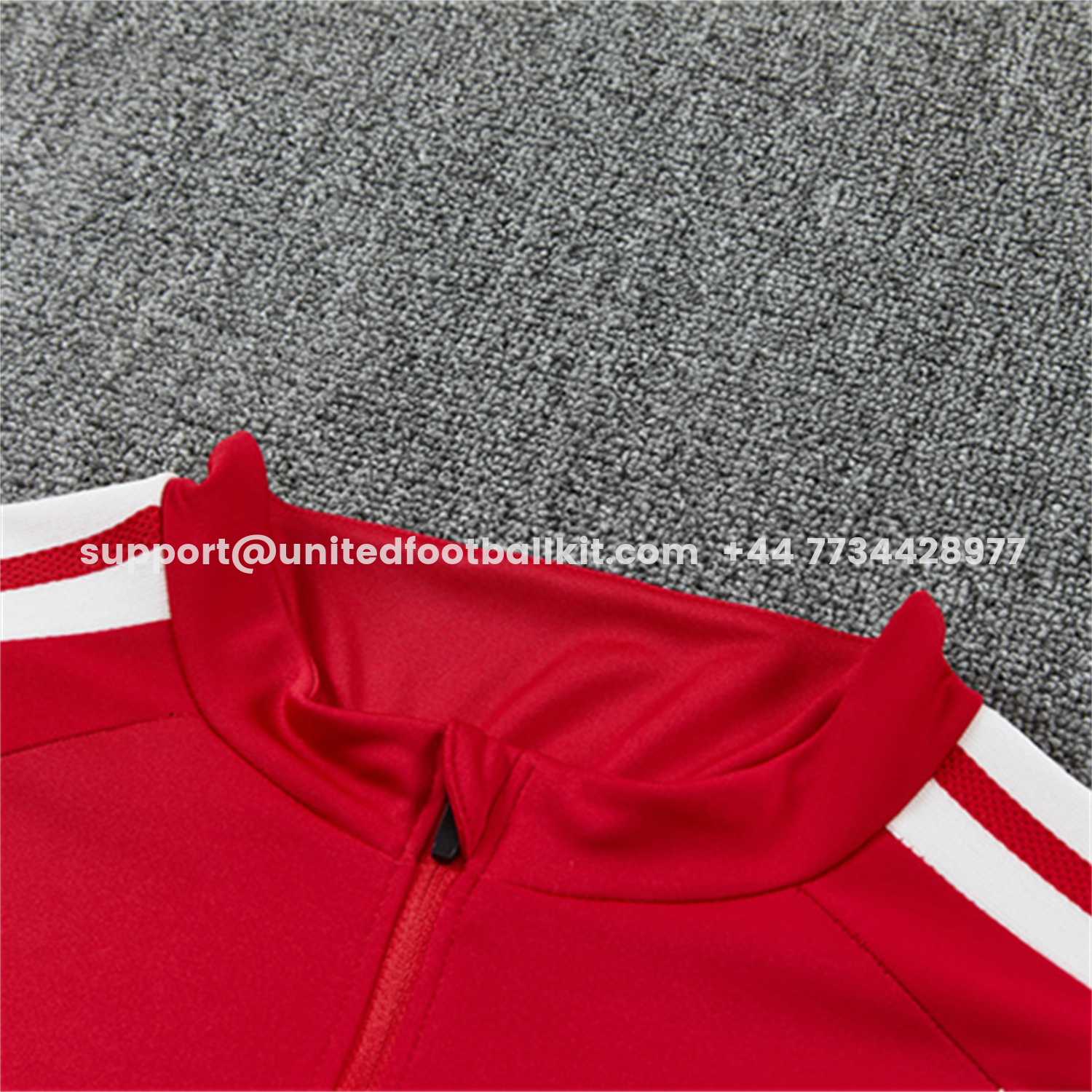 Unitedfootballkit.com | Spain 2026 Kids Long Sleeve Training Set - Red Top & Black Pants -Customize Name, Number and Patch | Worldwide Shipping