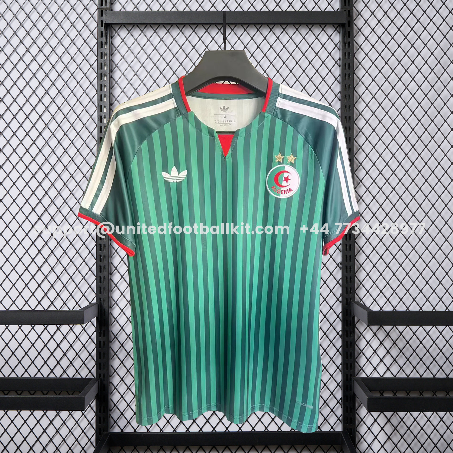 Unitedfootballkit.com | Algeria 2026 Away Green Jersey With 2 Stars - Fans Version -Customize Name, Number and Patch | Worldwide Shipping