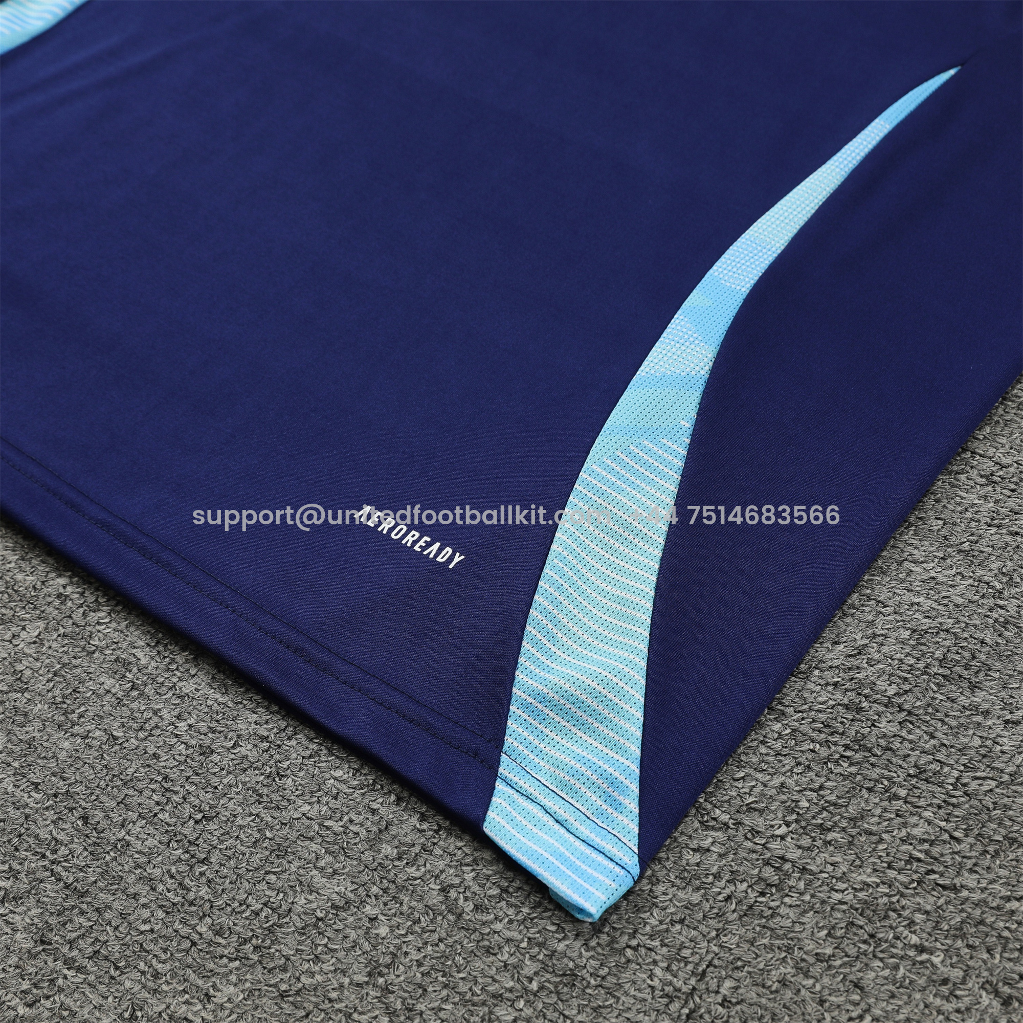 Unitedfootballkit.com | Arsenal 24-25 Vest Training Set - Blue -Customize Name, Number and Patch | Worldwide Shipping