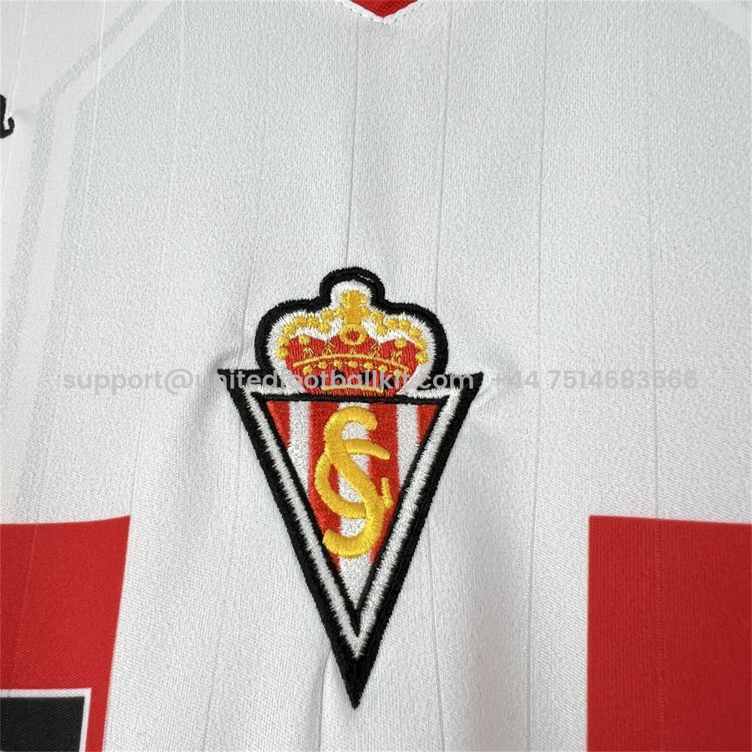 Unitedfootballkit.com | Retro Sporting de Gijon 1996-97 Away Jersey -Customize Name, Number and Patch | Worldwide Shipping