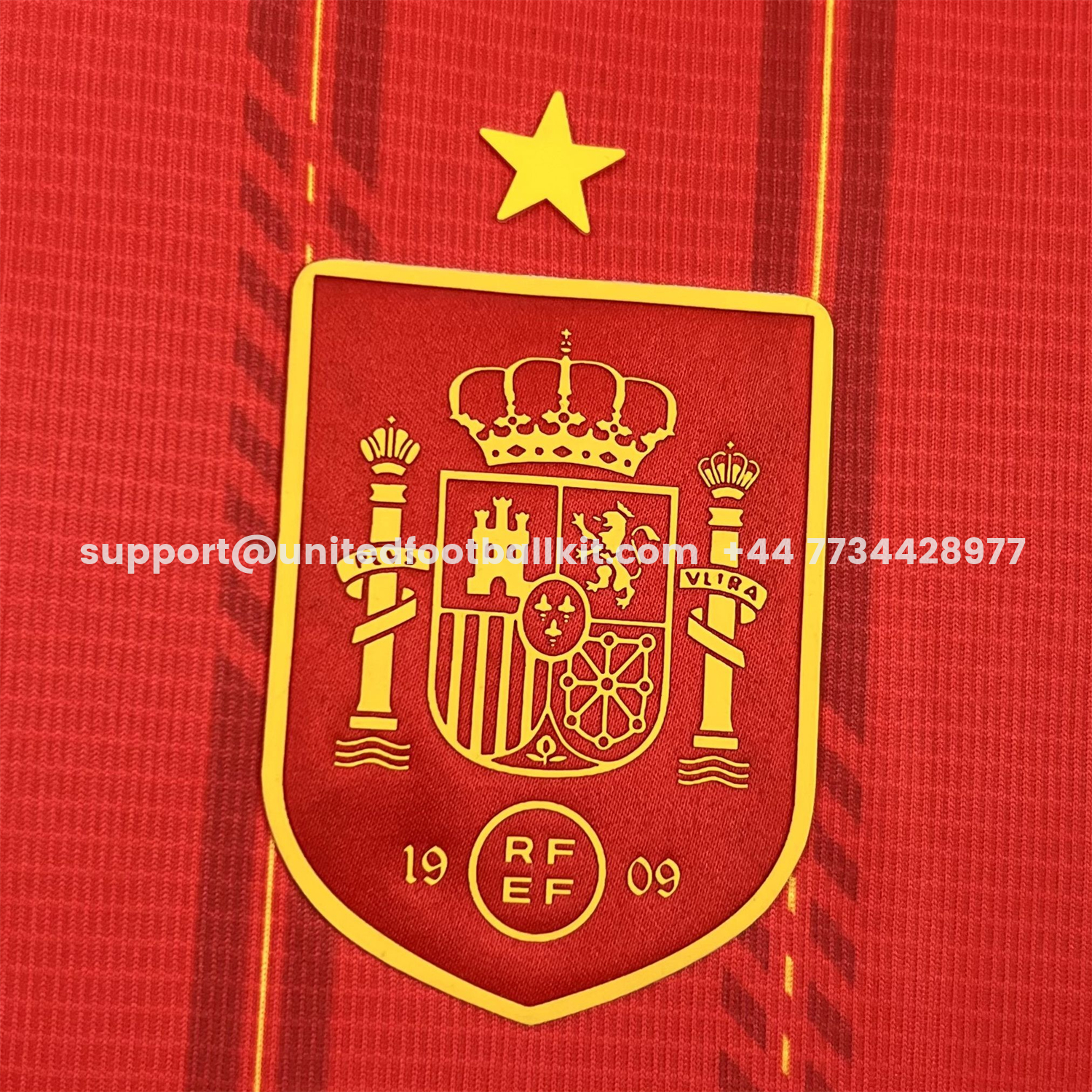 Unitedfootballkit.com | Women's Spain 2026 Home Jersey -Customize Name, Number and Patch | Worldwide Shipping