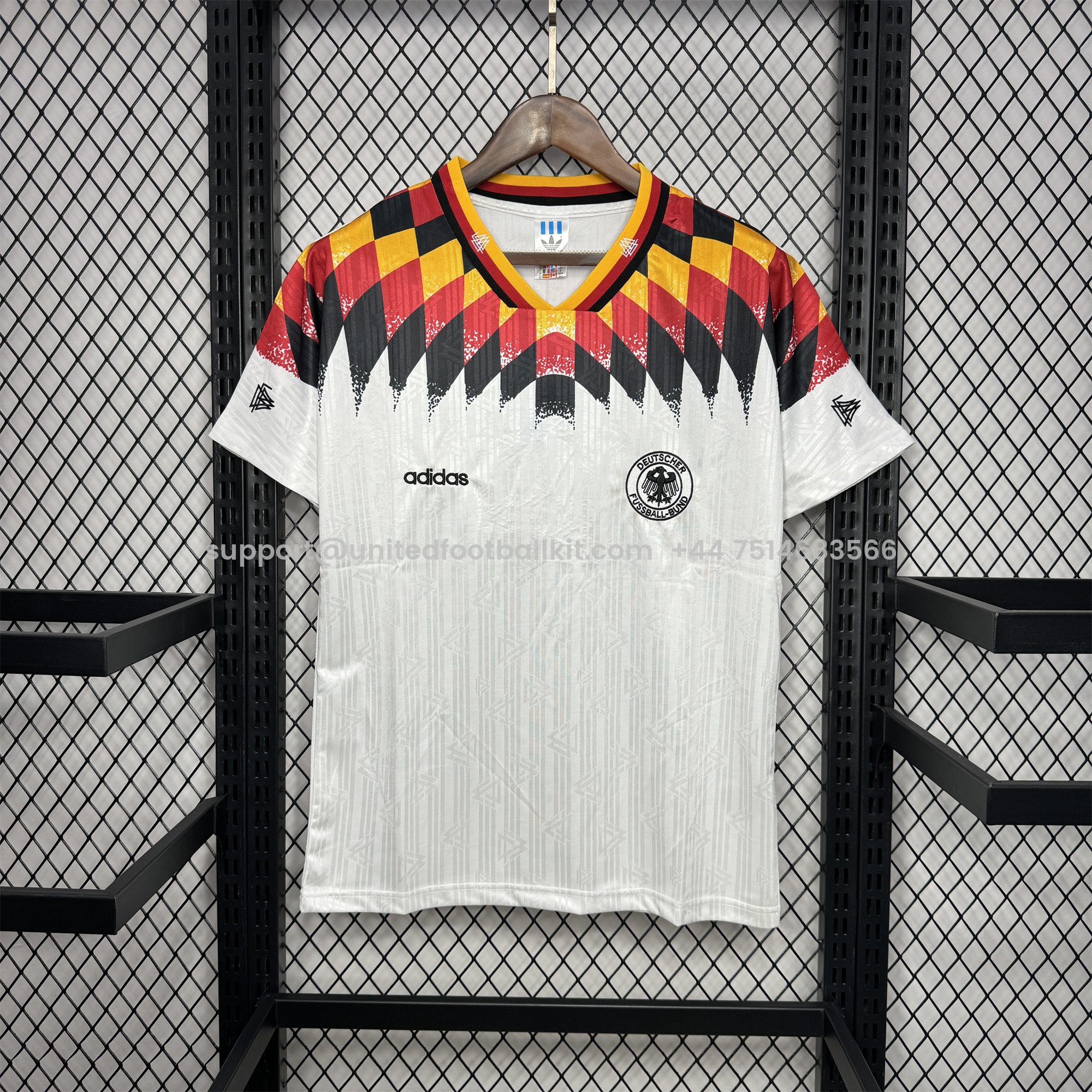 Unitedfootballkit.com | Retro Germany 1994 Home Stadium Jersey -Customize Name, Number and Patch | Worldwide Shipping