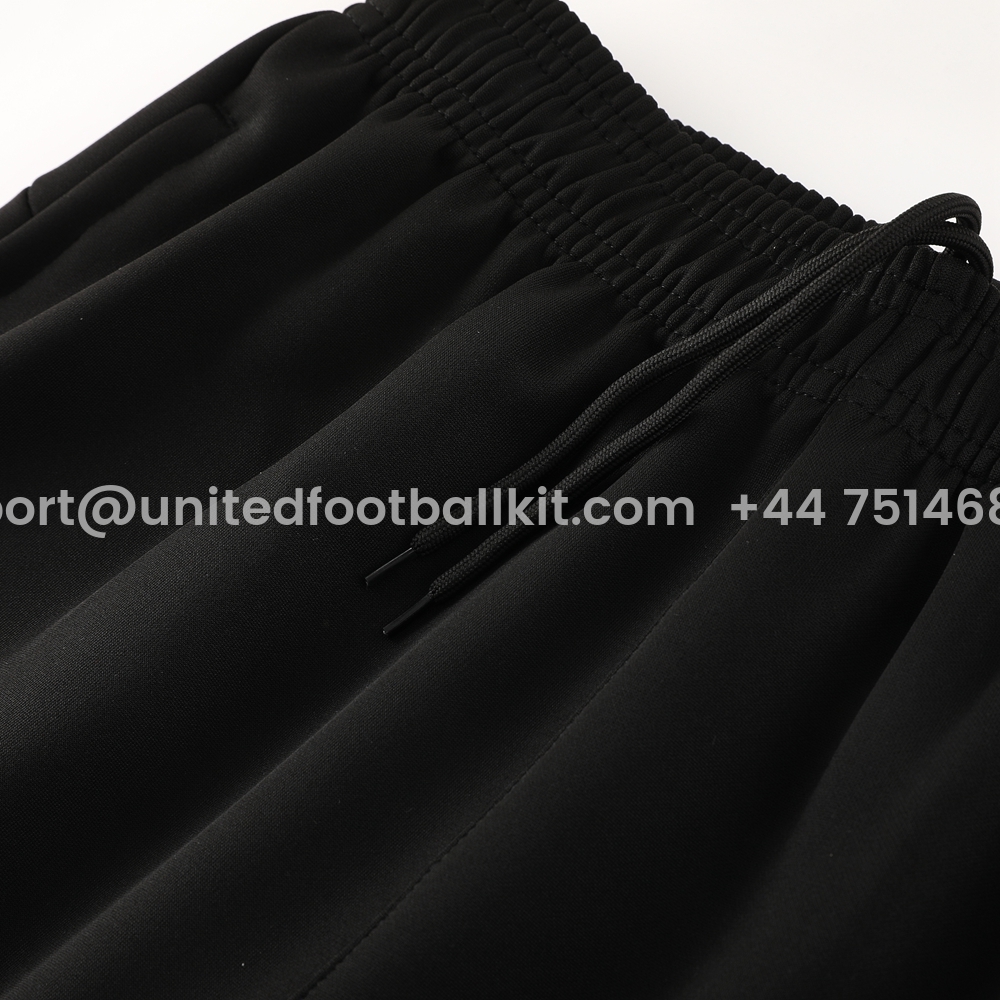 Unitedfootballkit.com | Paris Saint-Germain PSG 24-25 Jacket Training Tracksuit - Light Pink Top and Black Pants -Customize Name, Number and Patch | Worldwide Shipping