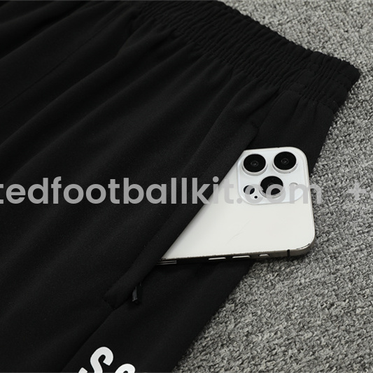 Unitedfootballkit.com | Napoli 24-25 Long Sleeve Training Set - Black Blue -Customize Name, Number and Patch | Worldwide Shipping