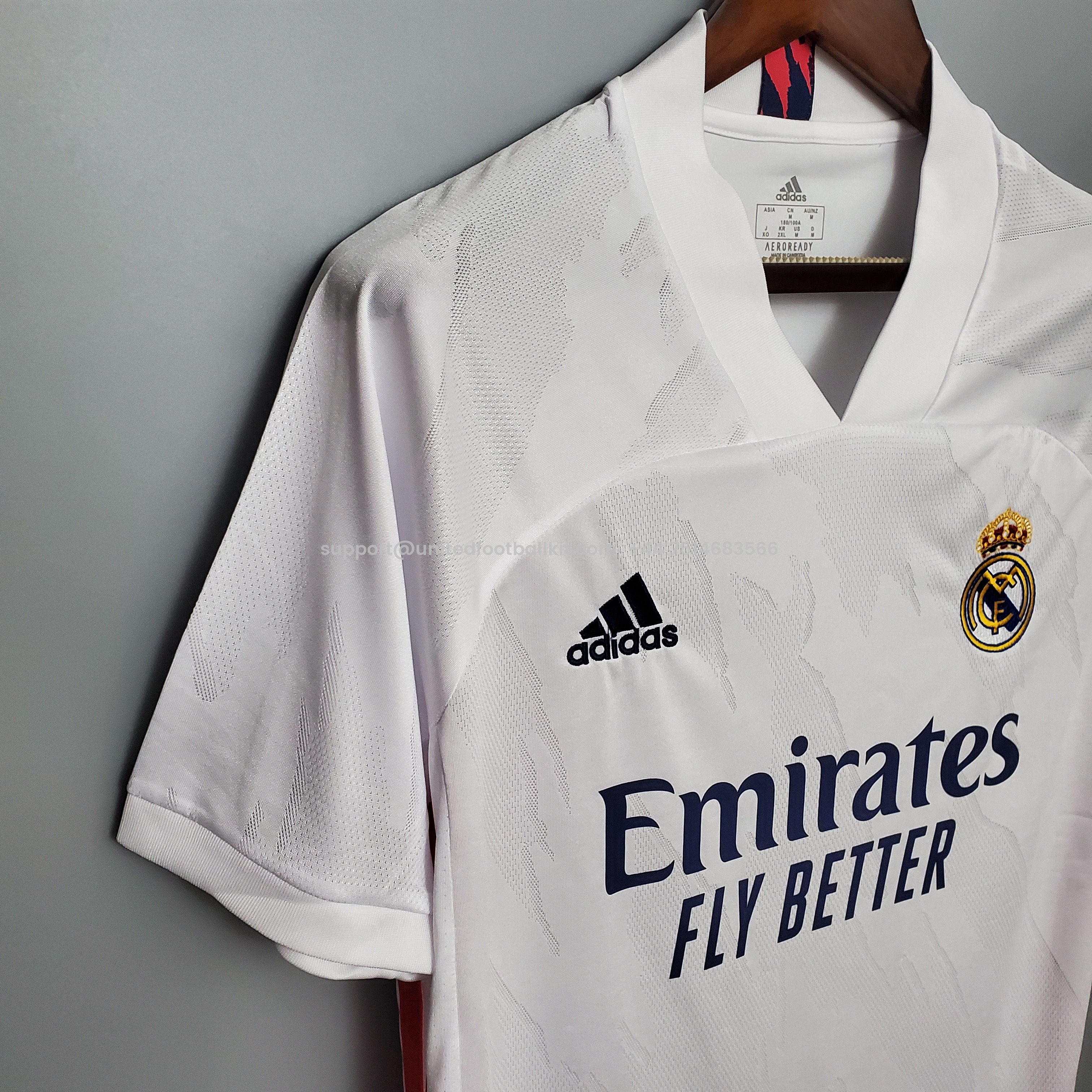Unitedfootballkit.com | Retro Real Madrid 20-21 Home Stadium Jersey -Customize Name, Number and Patch | Worldwide Shipping