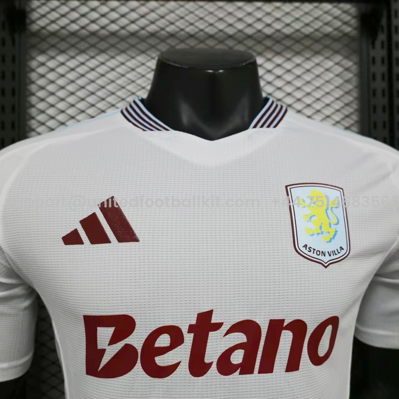 Unitedfootballkit.com | Aston Villa 24-25 Away Jersey - Player Version -Customize Name, Number and Patch | Worldwide Shipping