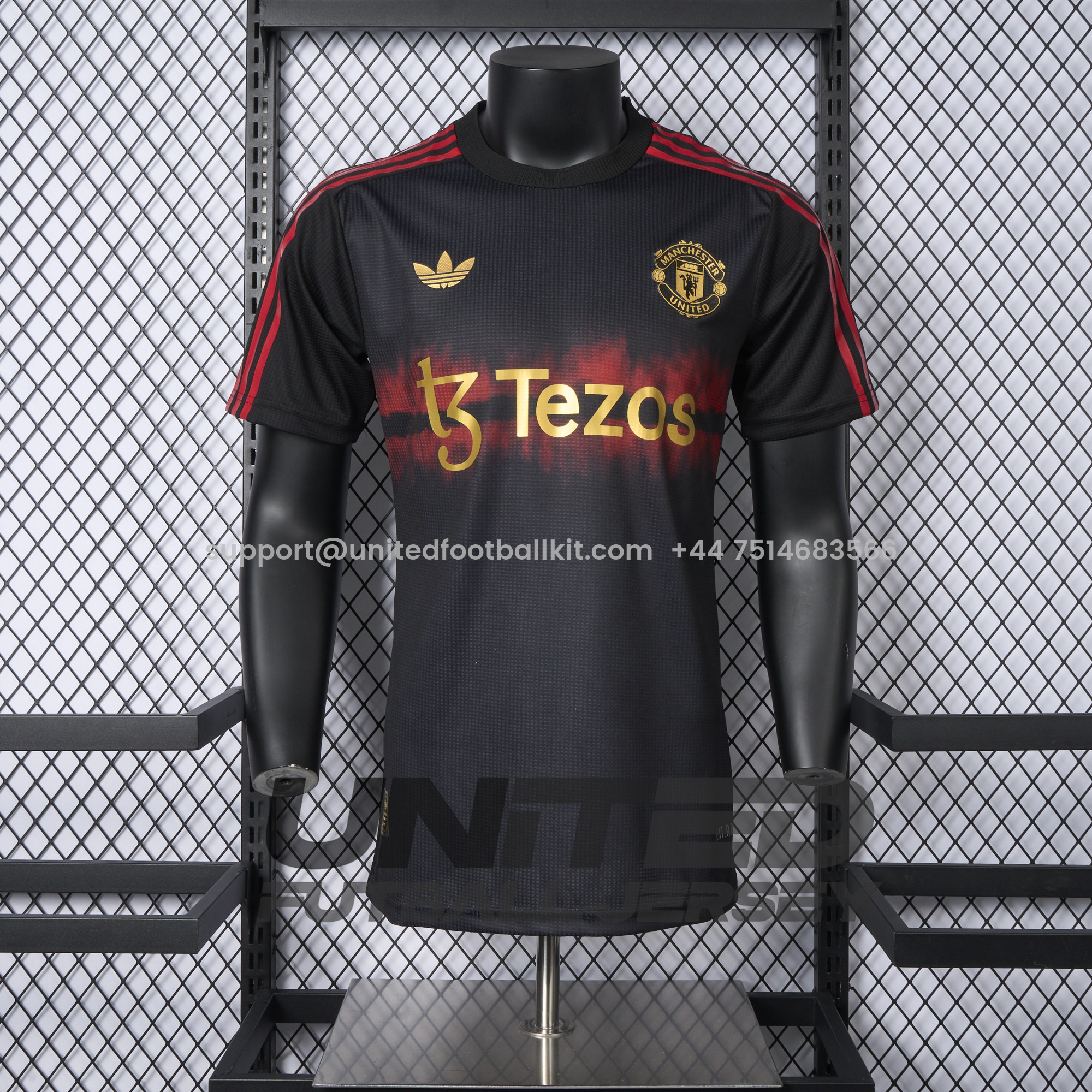 Unitedfootballkit.com | Manchester United 24-25 Pre-Match Chinese New Year Jersey - Player Version -Customize Name, Number and Patch | Worldwide Shipping