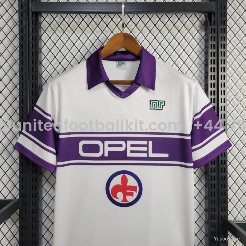 Unitedfootballkit.com | Retro Fiorentina 1984-85 Away Jersey -Customize Name, Number and Patch | Worldwide Shipping