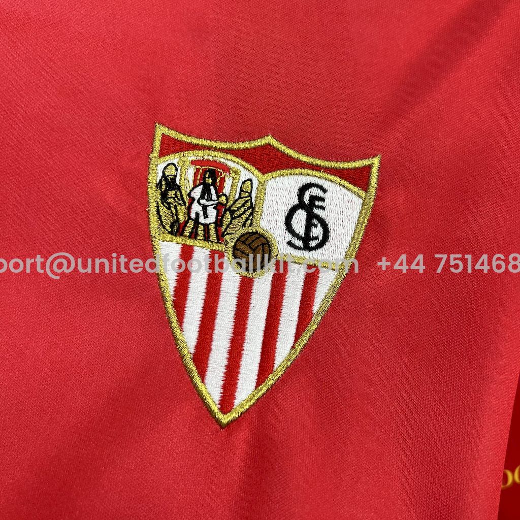 Unitedfootballkit.com | Retro Sevilla FC 2002-03 Home Jersey -Customize Name, Number and Patch | Worldwide Shipping
