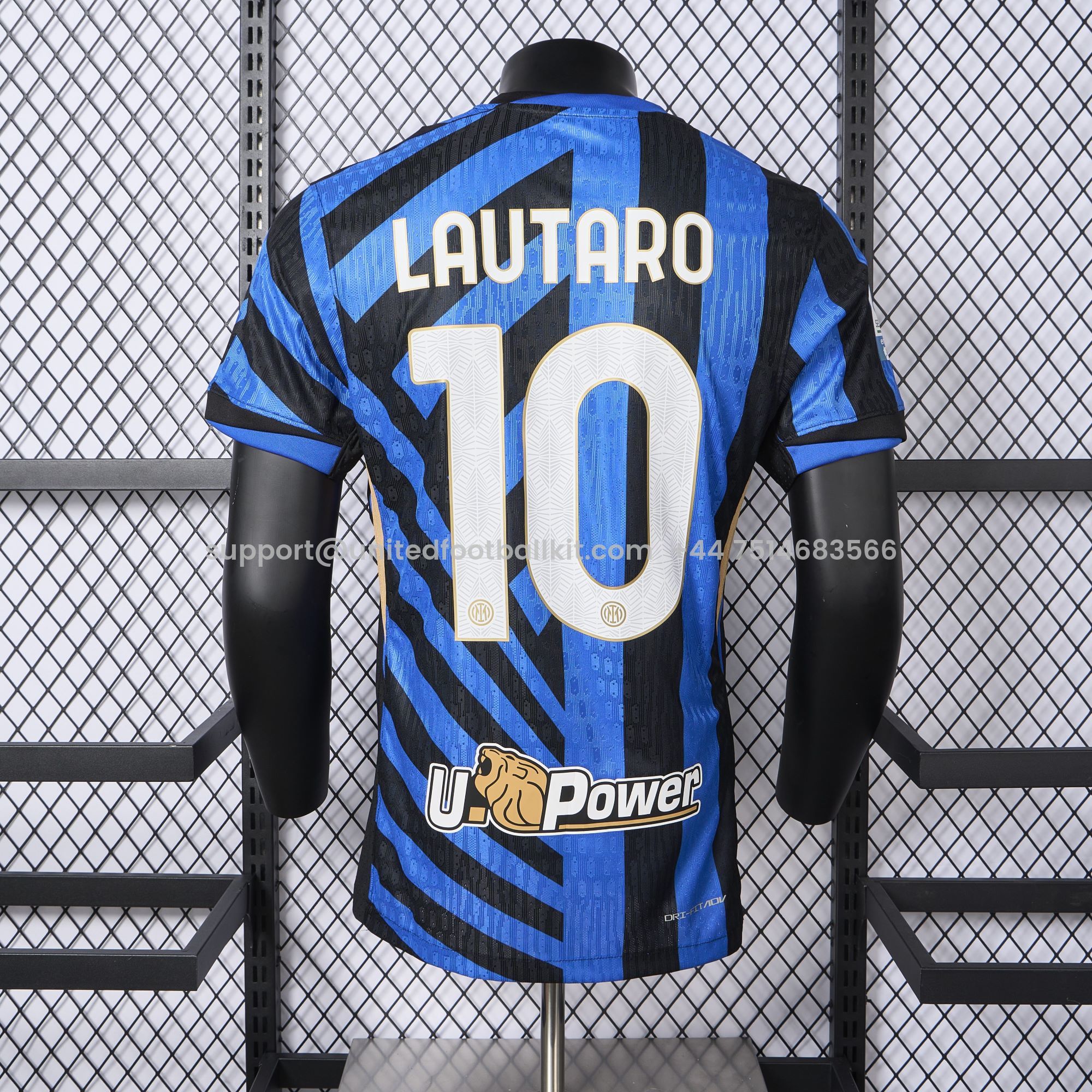 Unitedfootballkit.com | Inter Milan 24-25 Home Stadium Jersey - Player Version -Customize Name, Number and Patch | Worldwide Shipping