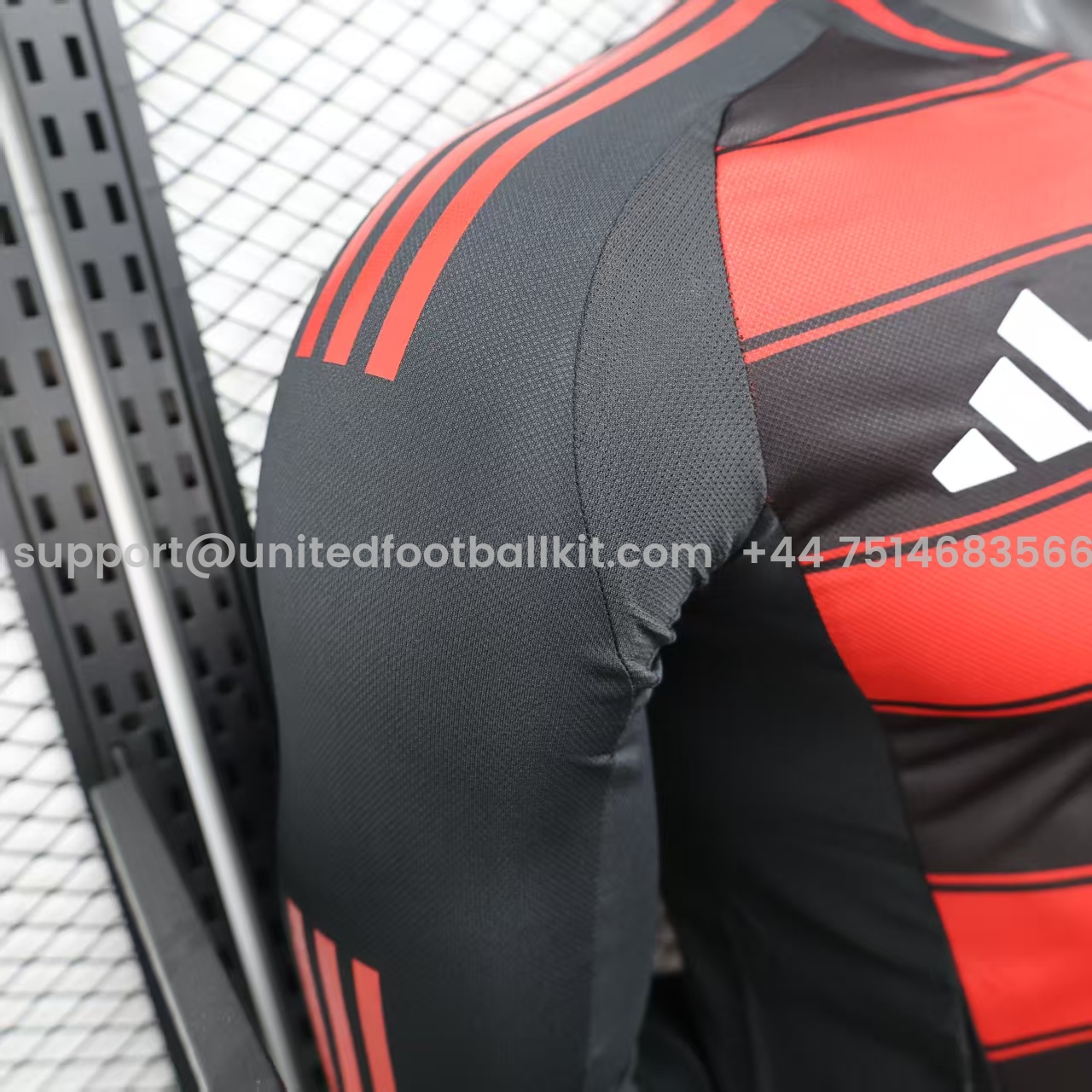 Unitedfootballkit.com | Flamengo 25-26 Home Long Sleeves Unsponsored Jersey - Player Version -Customize Name, Number and Patch | Worldwide Shipping