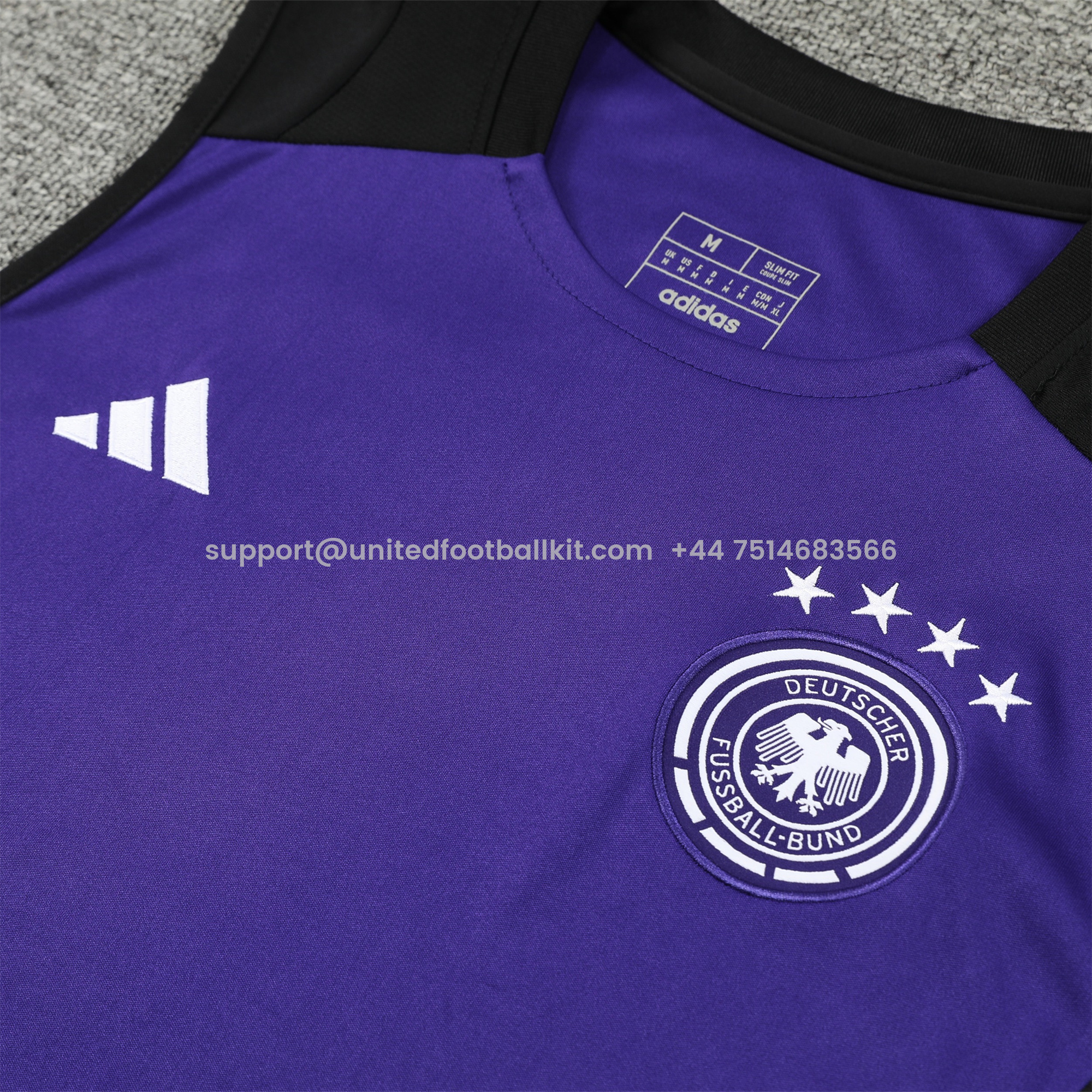 Unitedfootballkit.com | Germany 24-25 Training Vest Suit - Purple -Customize Name, Number and Patch | Worldwide Shipping