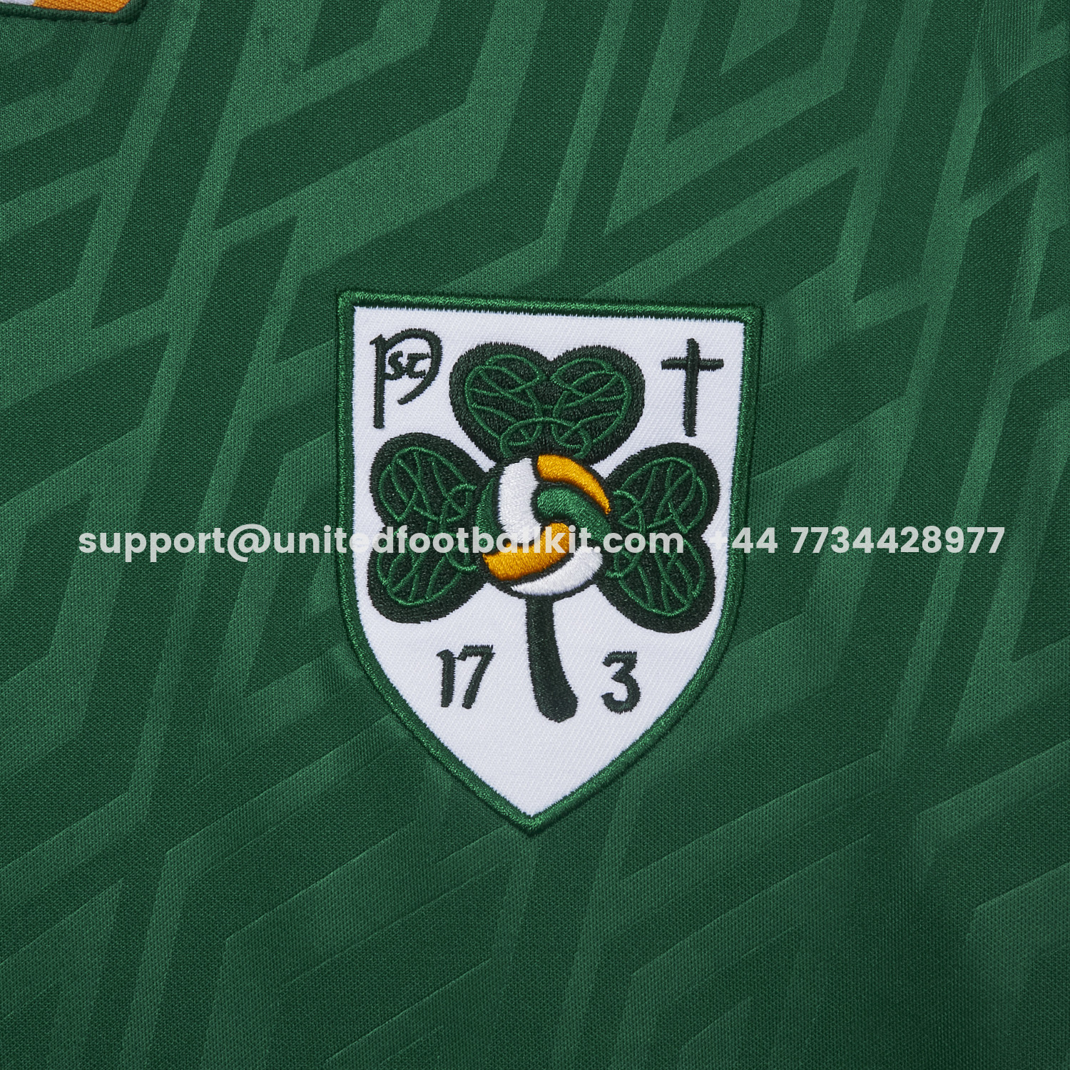 Unitedfootballkit.com | Ireland 2026 St. Patrick's Day Green Jersey - Fans Version -Customize Name, Number and Patch | Worldwide Shipping