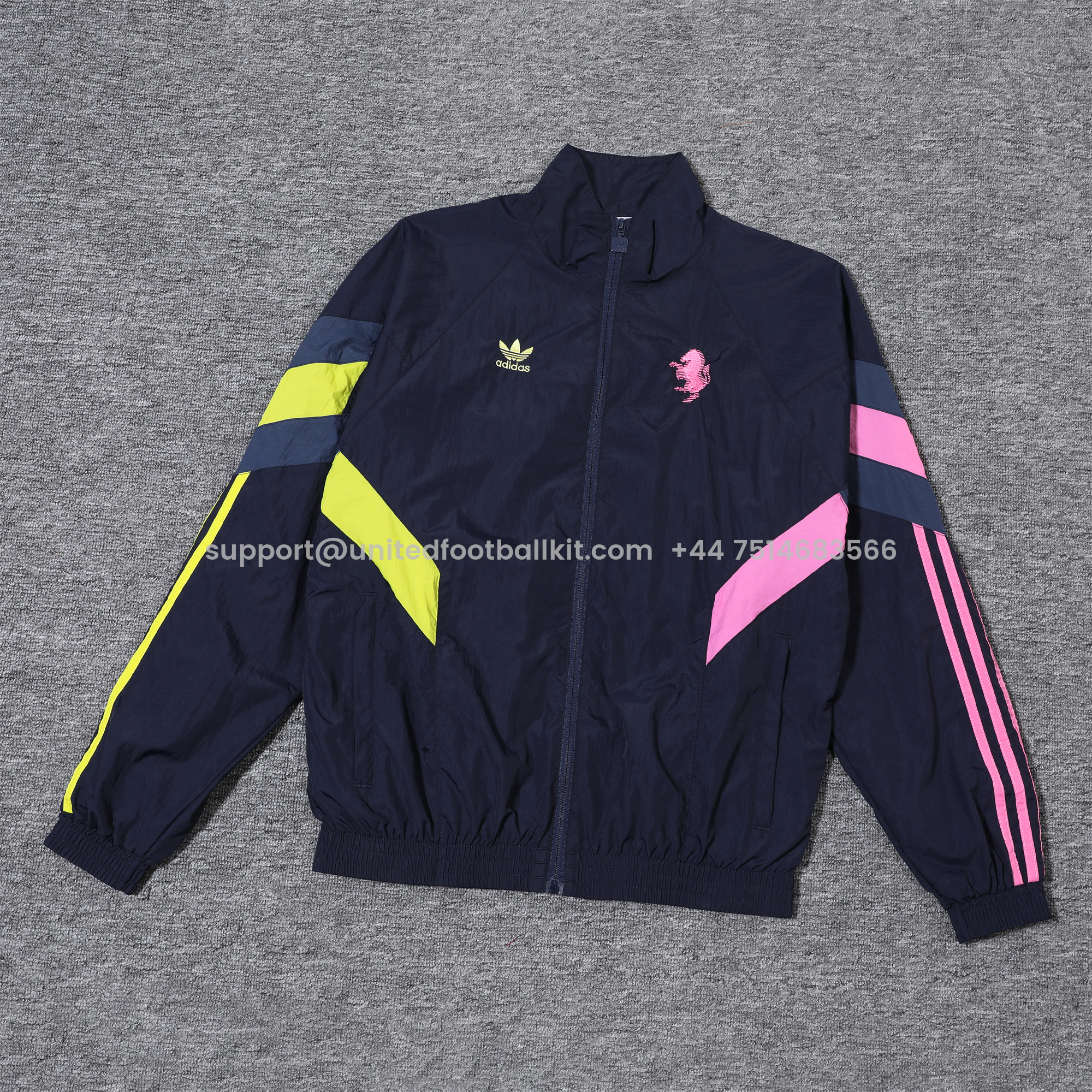 Unitedfootballkit.com | Juventus 24-25 Originals LFSTLR Windbreaker Suit - Deep Blue Jackets & Pants -Customize Name, Number and Patch | Worldwide Shipping
