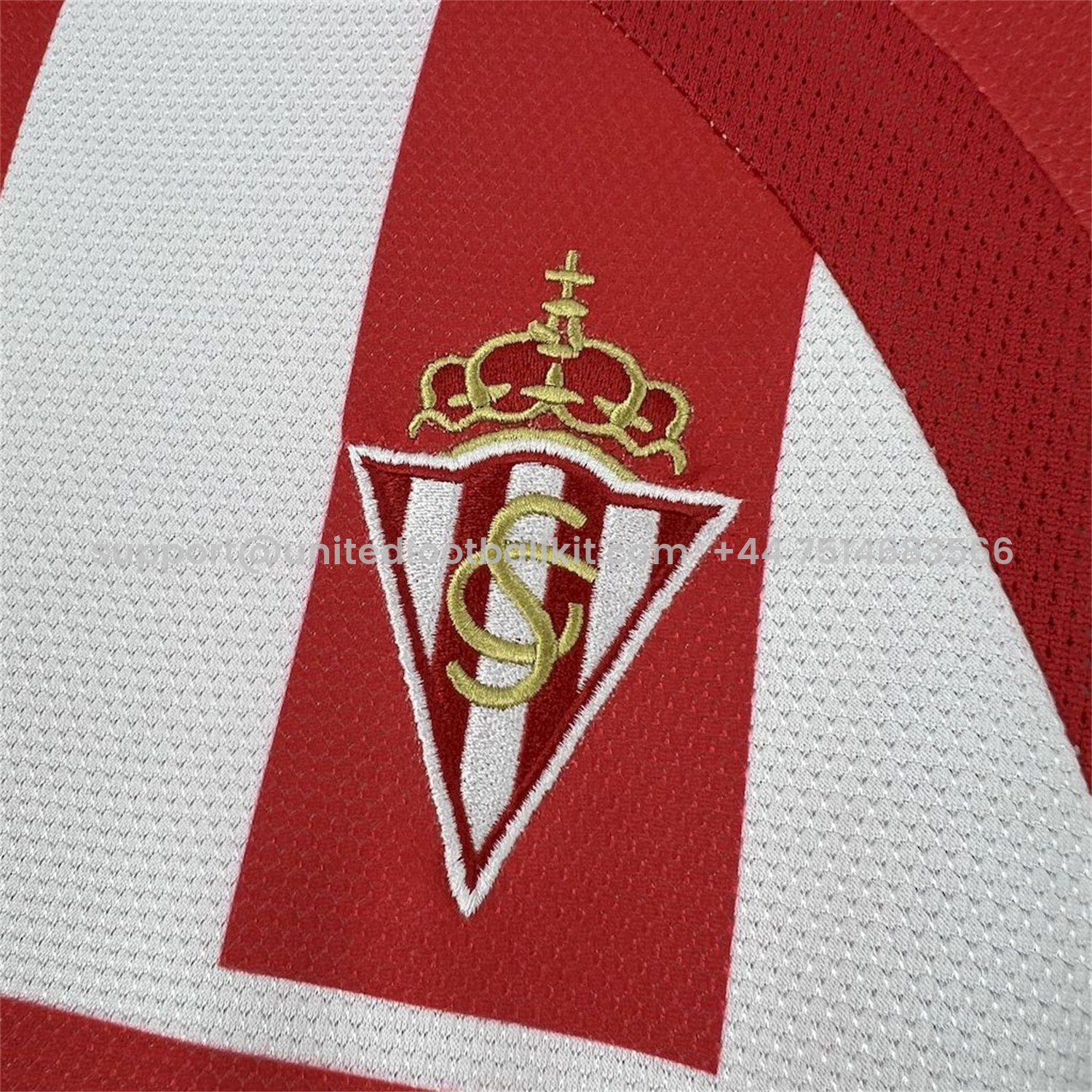 Unitedfootballkit.com | Retro Sporting de Gijon 2008-09 Home Jersey -Customize Name, Number and Patch | Worldwide Shipping