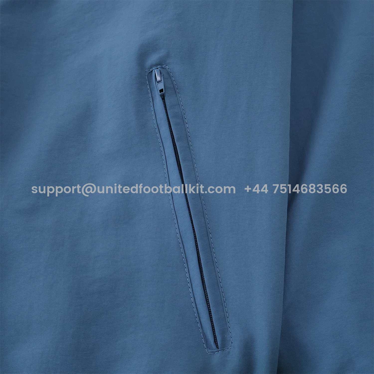 Unitedfootballkit.com | Croatia 24-25 Away Style Double Sided Reversible Windbreaker - Blue -Customize Name, Number and Patch | Worldwide Shipping