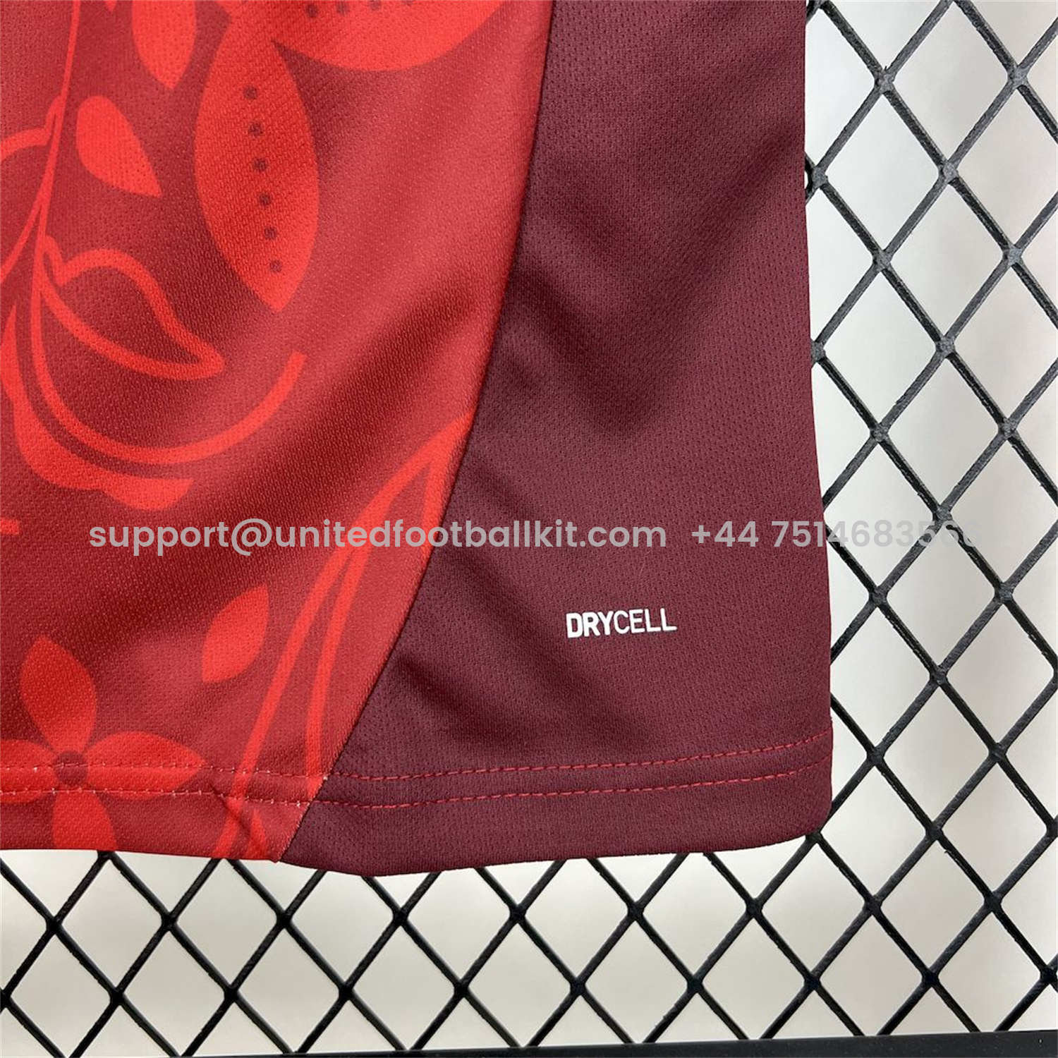 Unitedfootballkit.com | Portugal 2025-26 Red Flower Training Jersey - Fans Version -Customize Name, Number and Patch | Worldwide Shipping