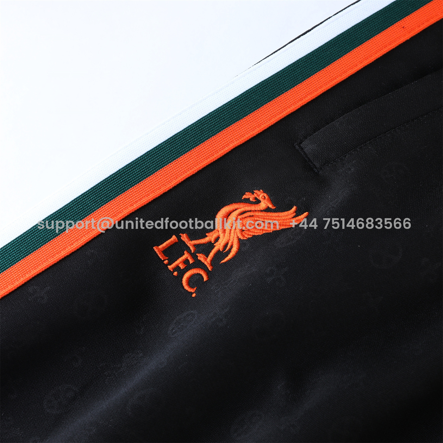 Unitedfootballkit.com | Liver.pool 24-25 Jacket Training Tracksuit - Black -Customize Name, Number and Patch | Worldwide Shipping