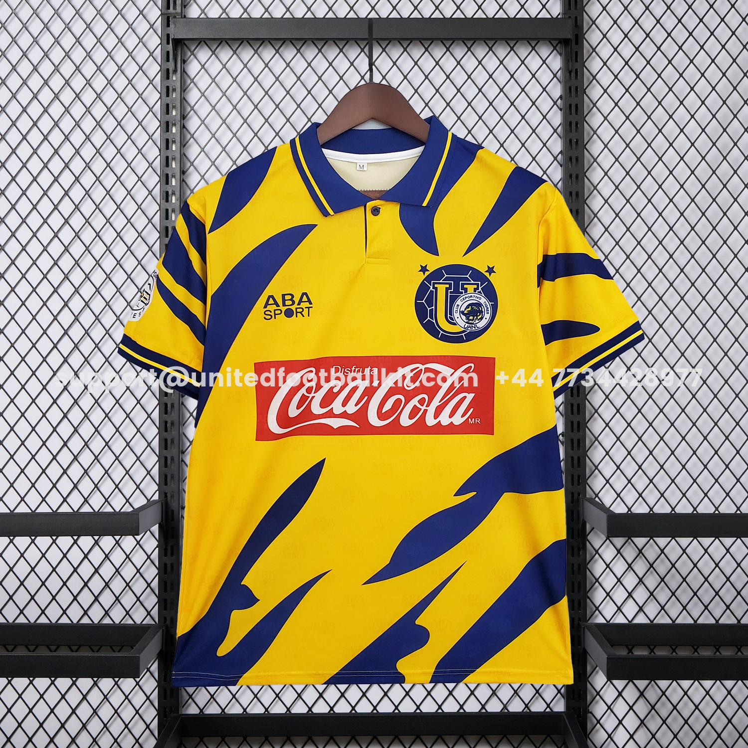 Unitedfootballkit.com | Retro Tigres UANL 1996-97 Home Jersey -Customize Name, Number and Patch | Worldwide Shipping