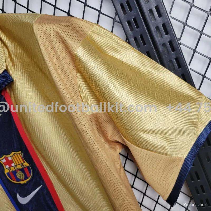 Unitedfootballkit.com | Retro Barcelona 01-02 Away Jersey -Customize Name, Number and Patch | Worldwide Shipping