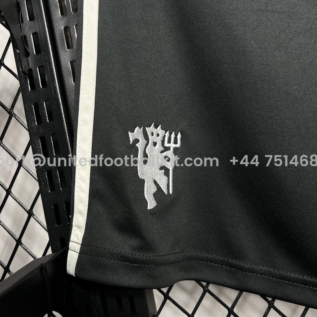 Unitedfootballkit.com | Manchester United 24-25 Third Shorts - Fans Version -Customize Name, Number and Patch | Worldwide Shipping