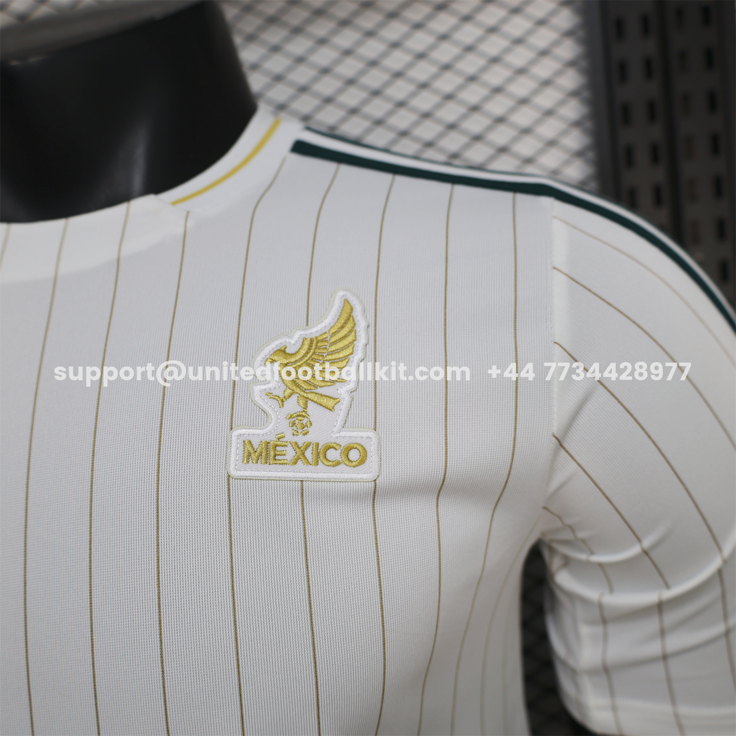 Unitedfootballkit.com | Mexico 2026 Terrace Icon Retro Casual Style White Jersey - Player Version -Customize Name, Number and Patch | Worldwide Shipping