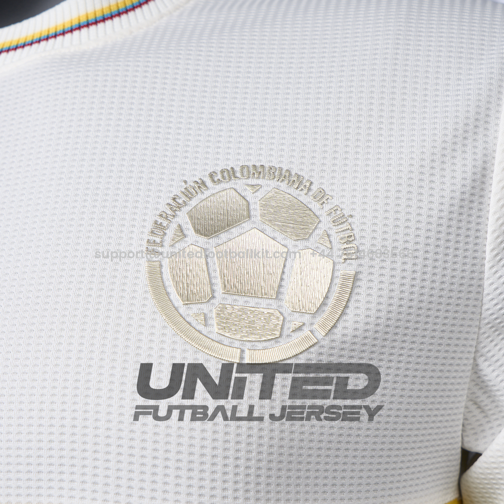 Unitedfootballkit.com | Colombia 2024 100th Anniversary Long Sleeve Jersey - Player Version -Customize Name, Number and Patch | Worldwide Shipping