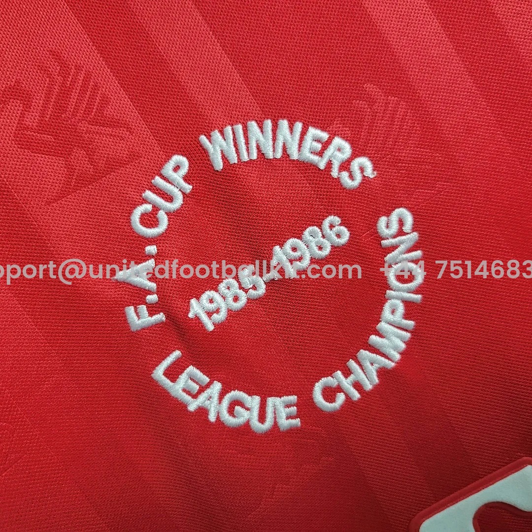 Unitedfootballkit.com | Retro Liver.pool 1986-87 Home Stadium Jersey -Customize Name, Number and Patch | Worldwide Shipping