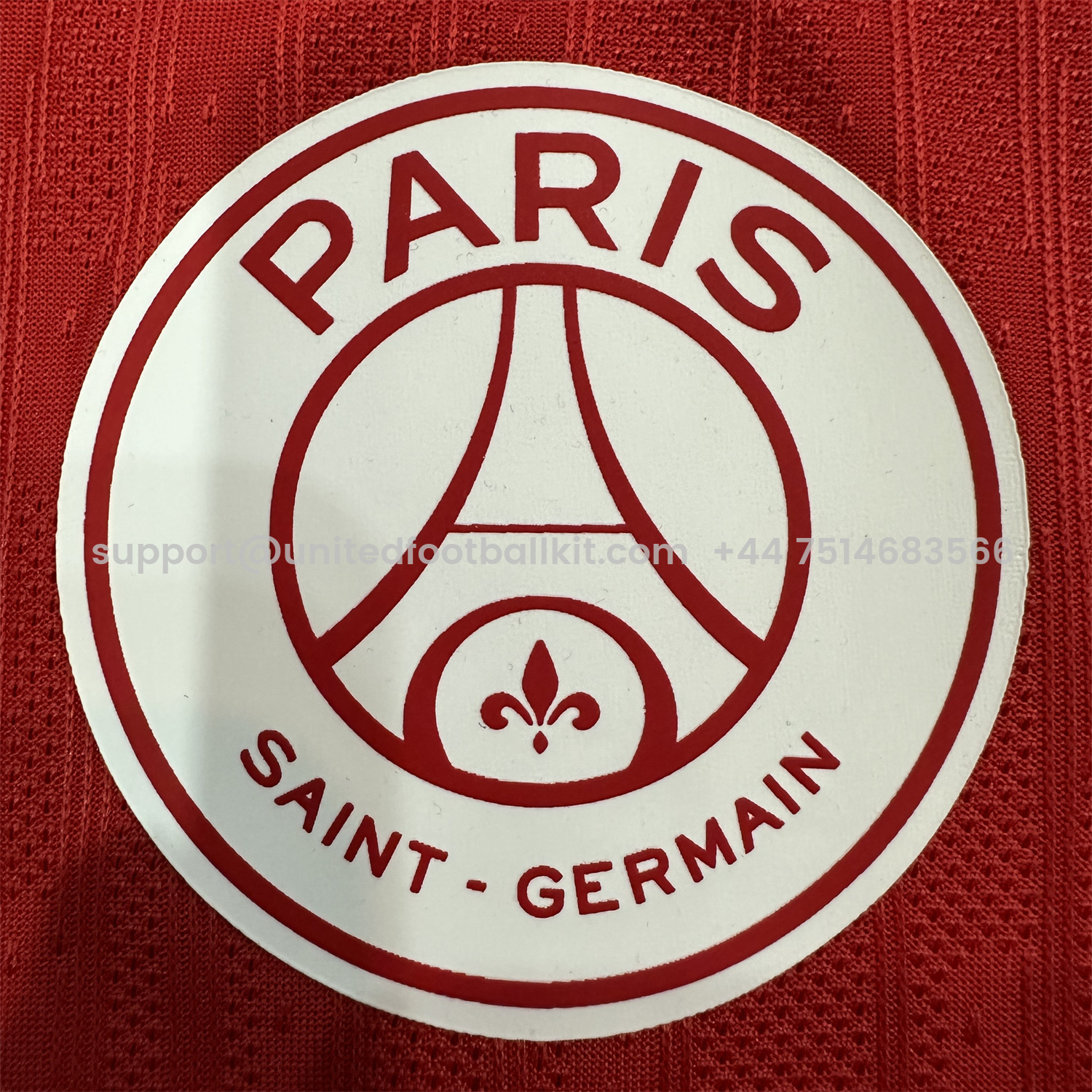 Unitedfootballkit.com | Paris Saint-Germain PSG X JD 24-25 Red Special Edition Jersey - Player Version -Customize Name, Number and Patch | Worldwide Shipping