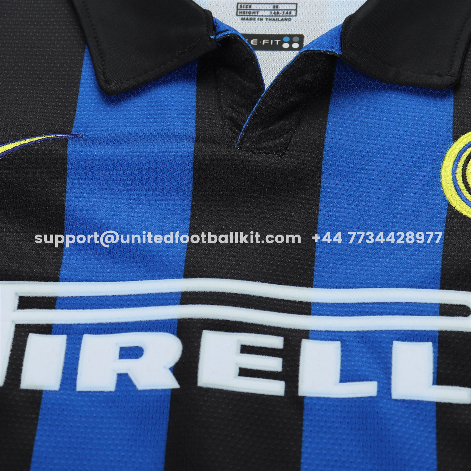 Unitedfootballkit.com | Retro Inter Milan 1998-99 Home Kids Kit -Customize Name, Number and Patch | Worldwide Shipping