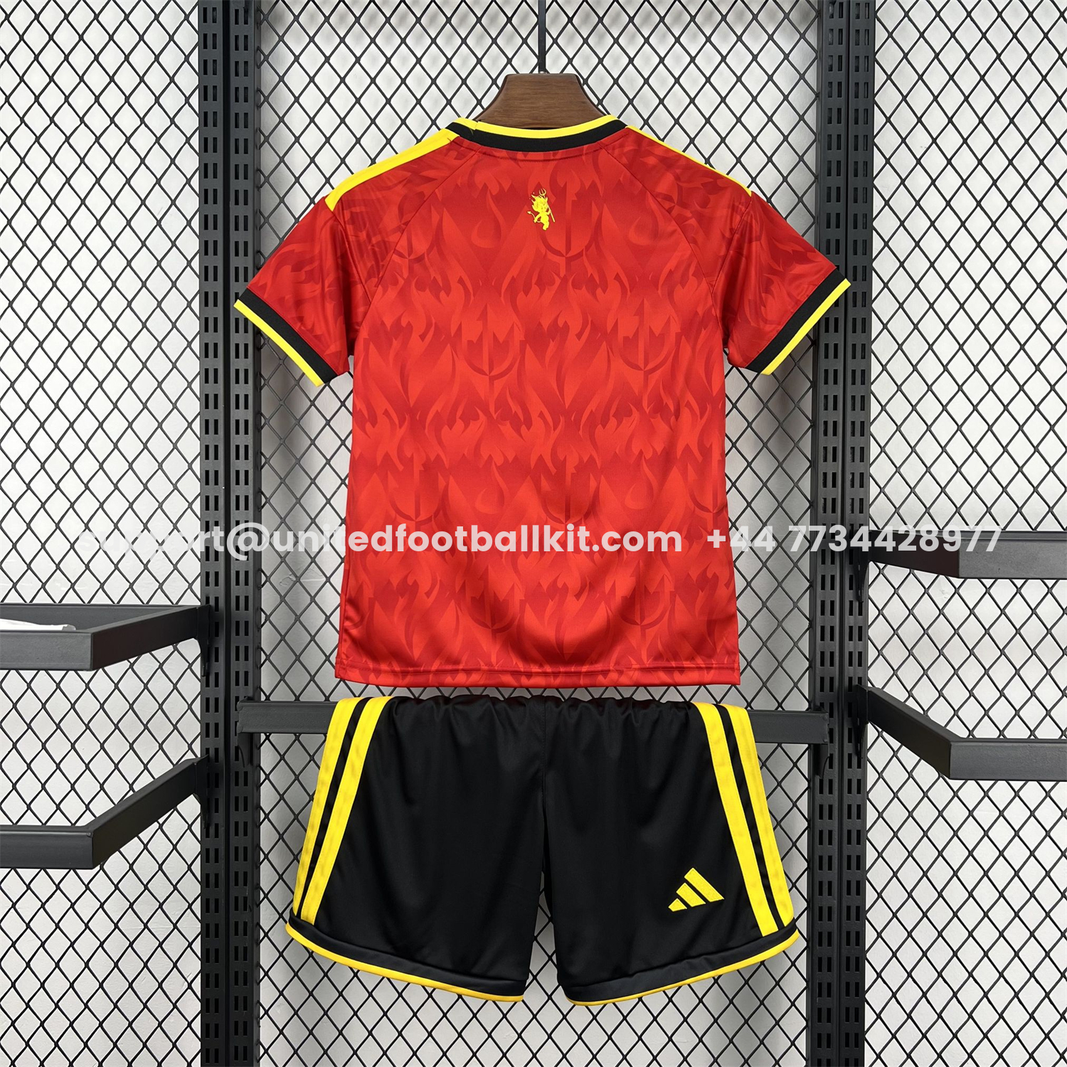 Unitedfootballkit.com | Belgium 2026 Home Kids Kit -Customize Name, Number and Patch | Worldwide Shipping