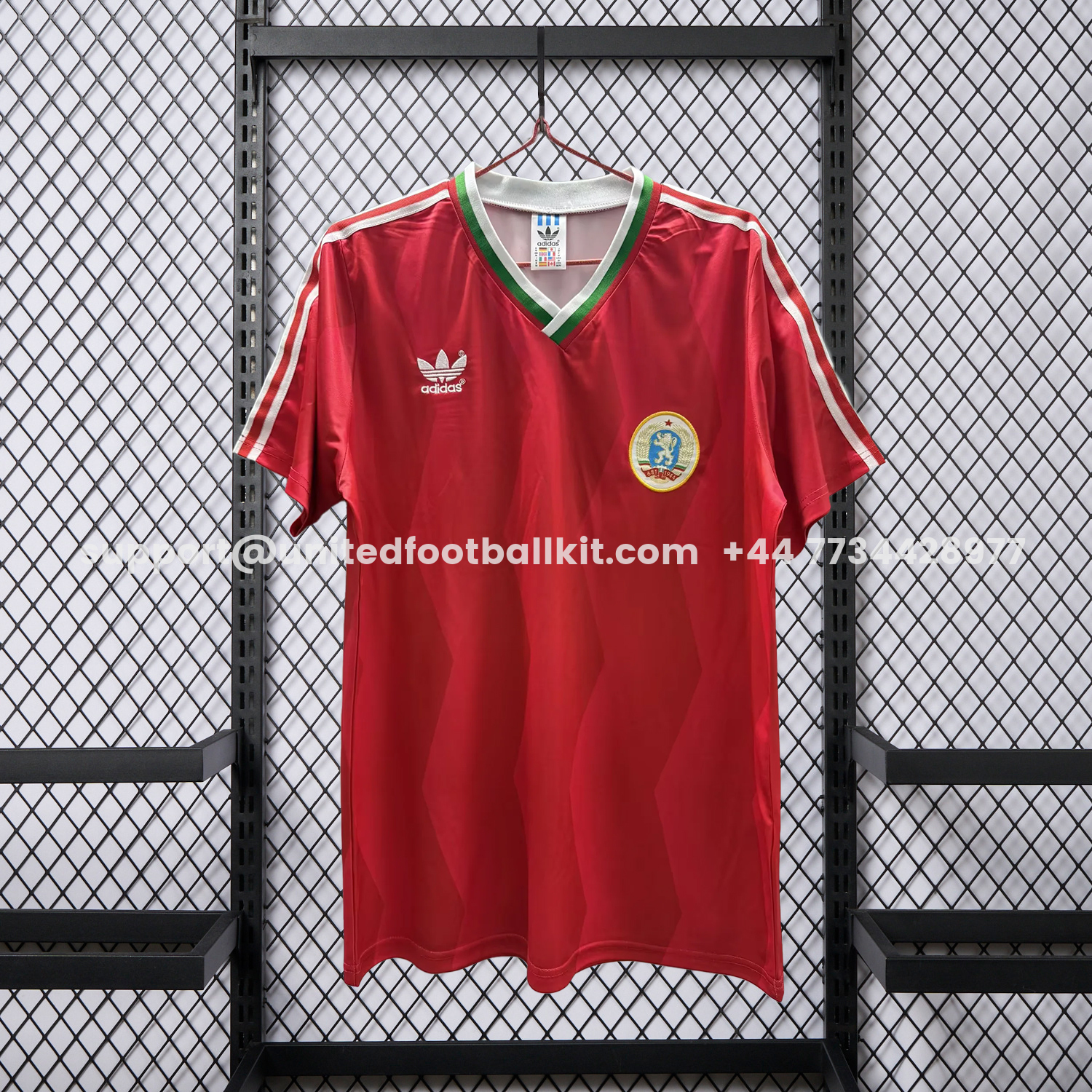 Unitedfootballkit.com | Retro Bulgaria 1986 Away Red Jersey -Customize Name, Number and Patch | Worldwide Shipping