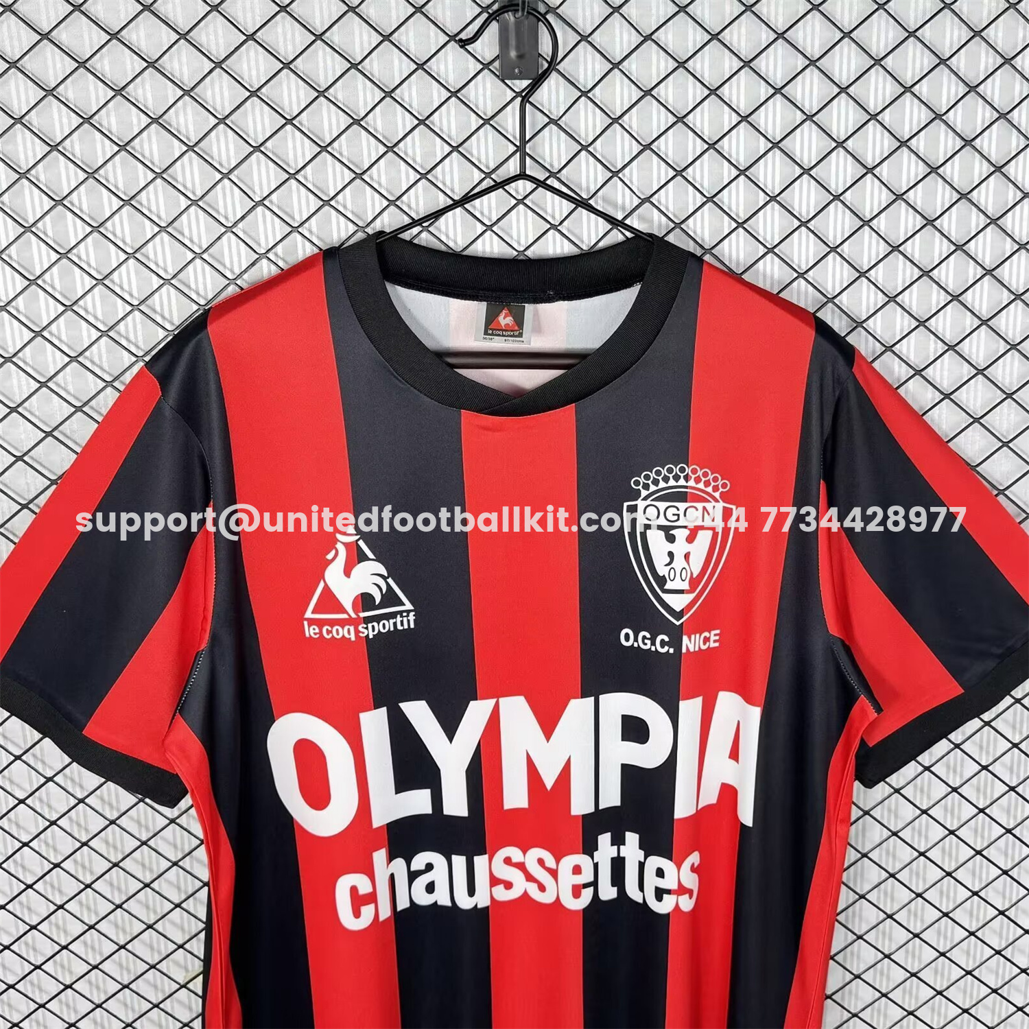 Unitedfootballkit.com | Retro Nice 1977-78 Home Jersey -Customize Name, Number and Patch | Worldwide Shipping