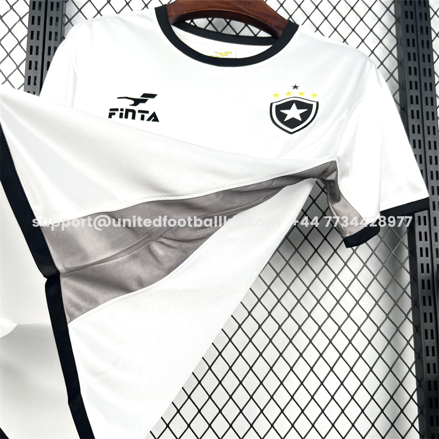 Unitedfootballkit.com | Retro Botafogo 2002-03 White Special Jersey -Customize Name, Number and Patch | Worldwide Shipping