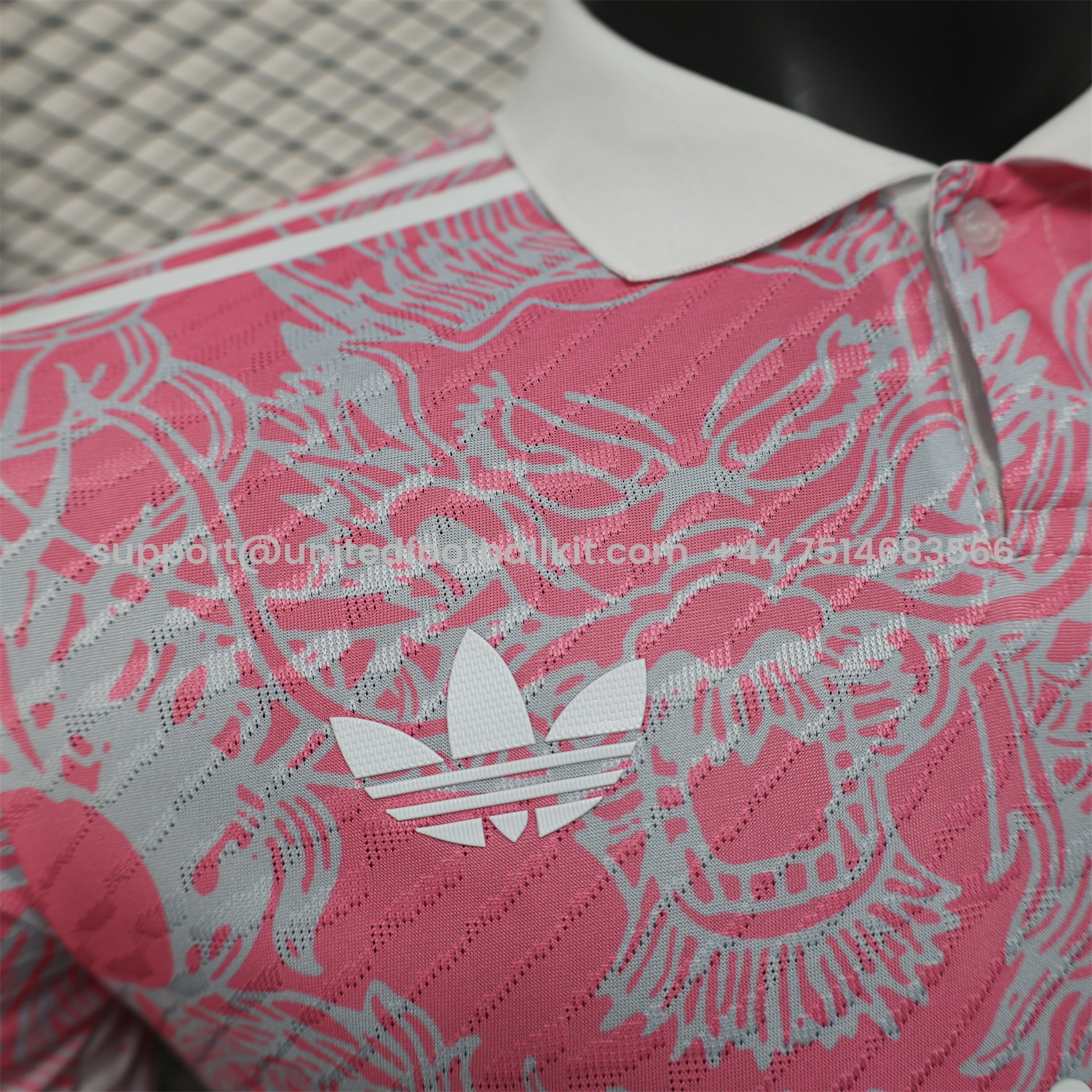 Unitedfootballkit.com | Real Madrid 25-26 Pink and White Gradient Chinese and Western Style Dragon Jersey - Player Version -Customize Name, Number and Patch | Worldwide Shipping