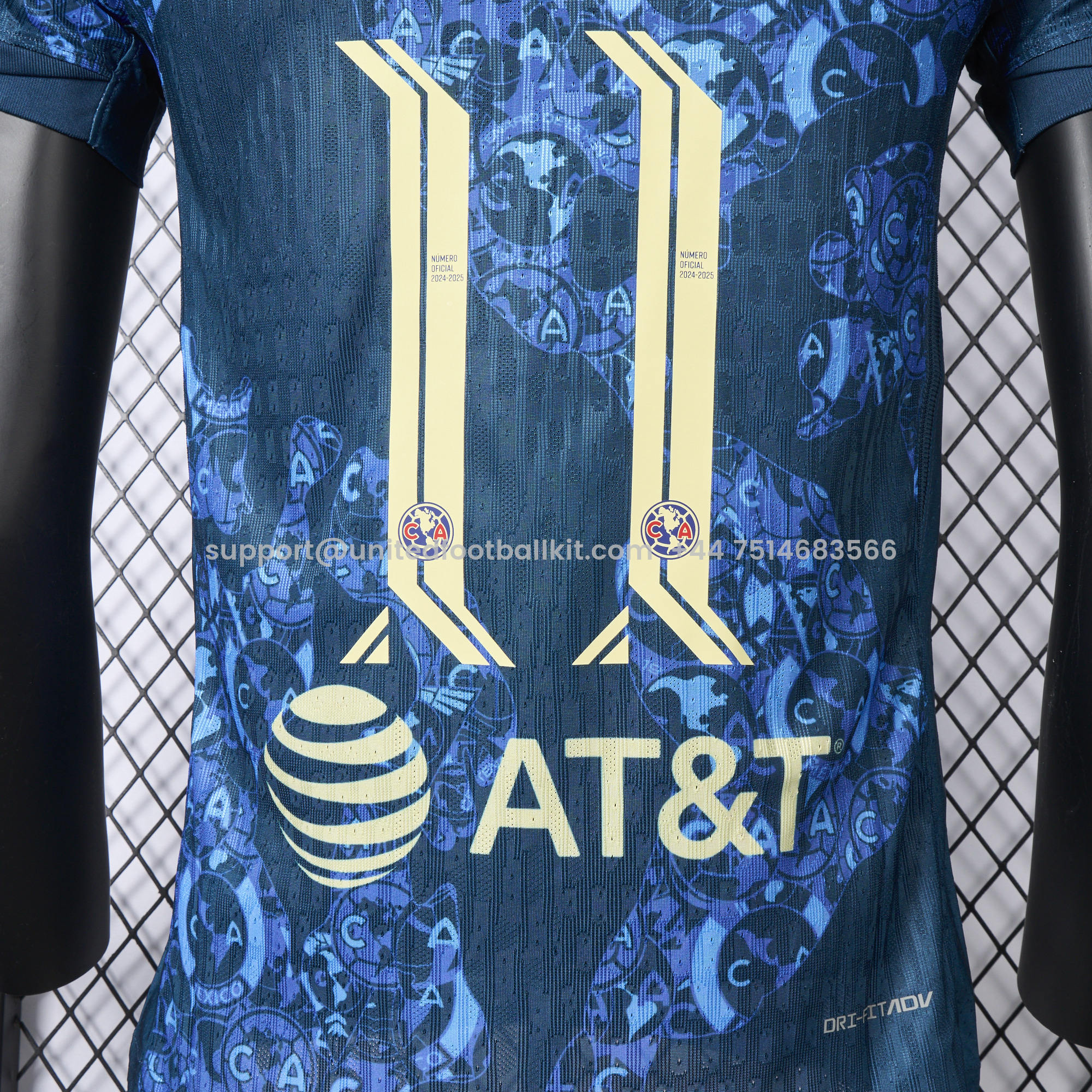 Unitedfootballkit.com | 【New Patches】Club América 24-25 Away Jersey - Player Version -Customize Name, Number and Patch | Worldwide Shipping