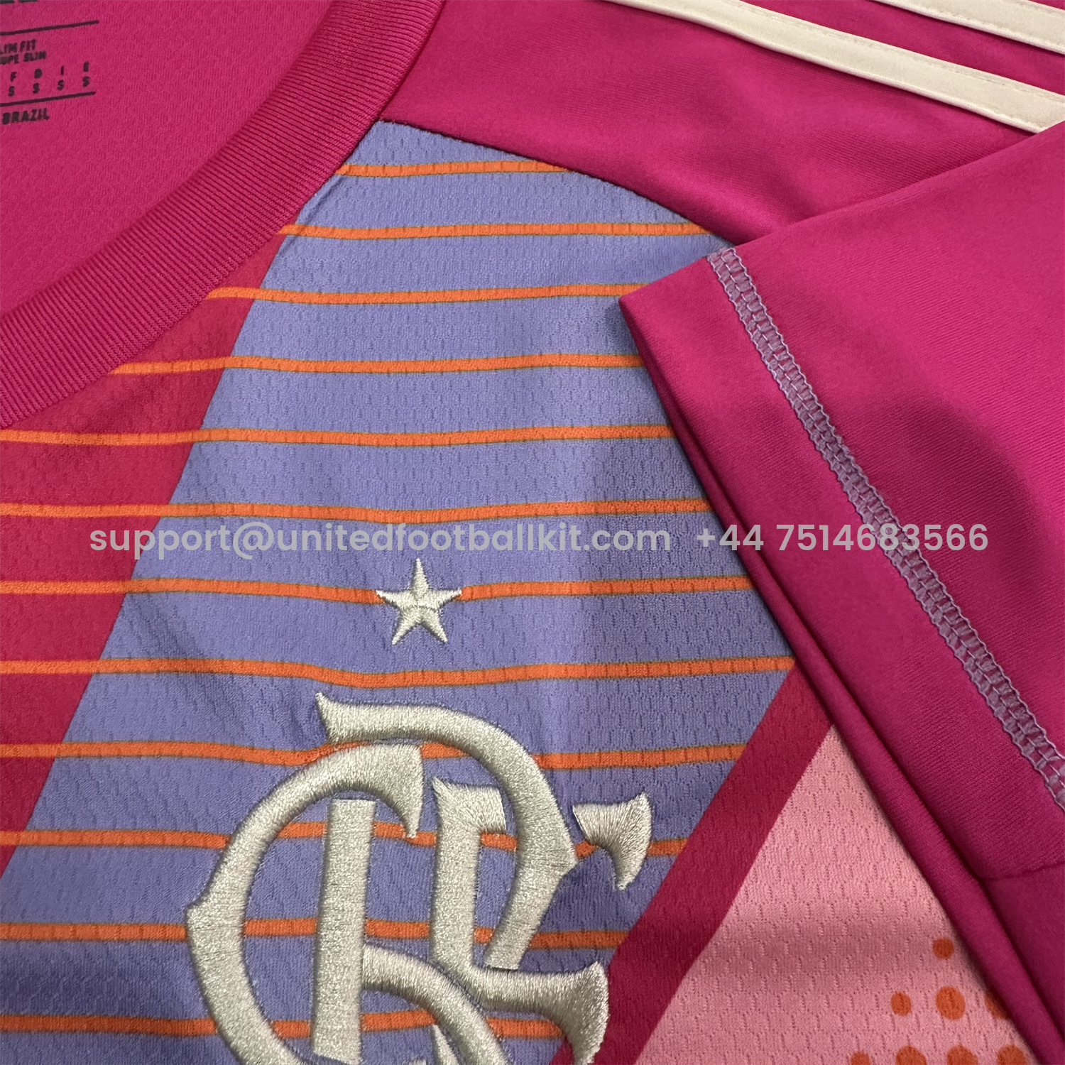 Unitedfootballkit.com | Flamengo 25-26 Pink Goalkeeper Jersey - Fans Version -Customize Name, Number and Patch | Worldwide Shipping