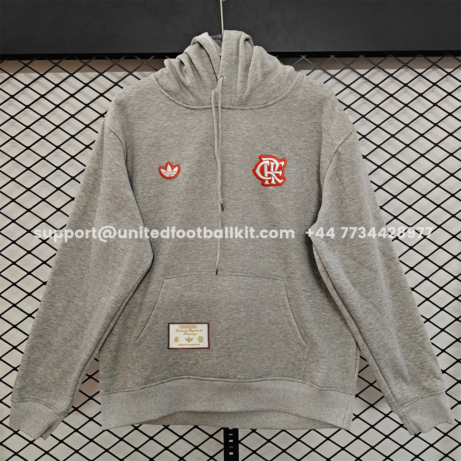 Unitedfootballkit.com | Flamengo 25-26 Originals Terrace Icon Unisex Pullover Hoodie -Customize Name, Number and Patch | Worldwide Shipping
