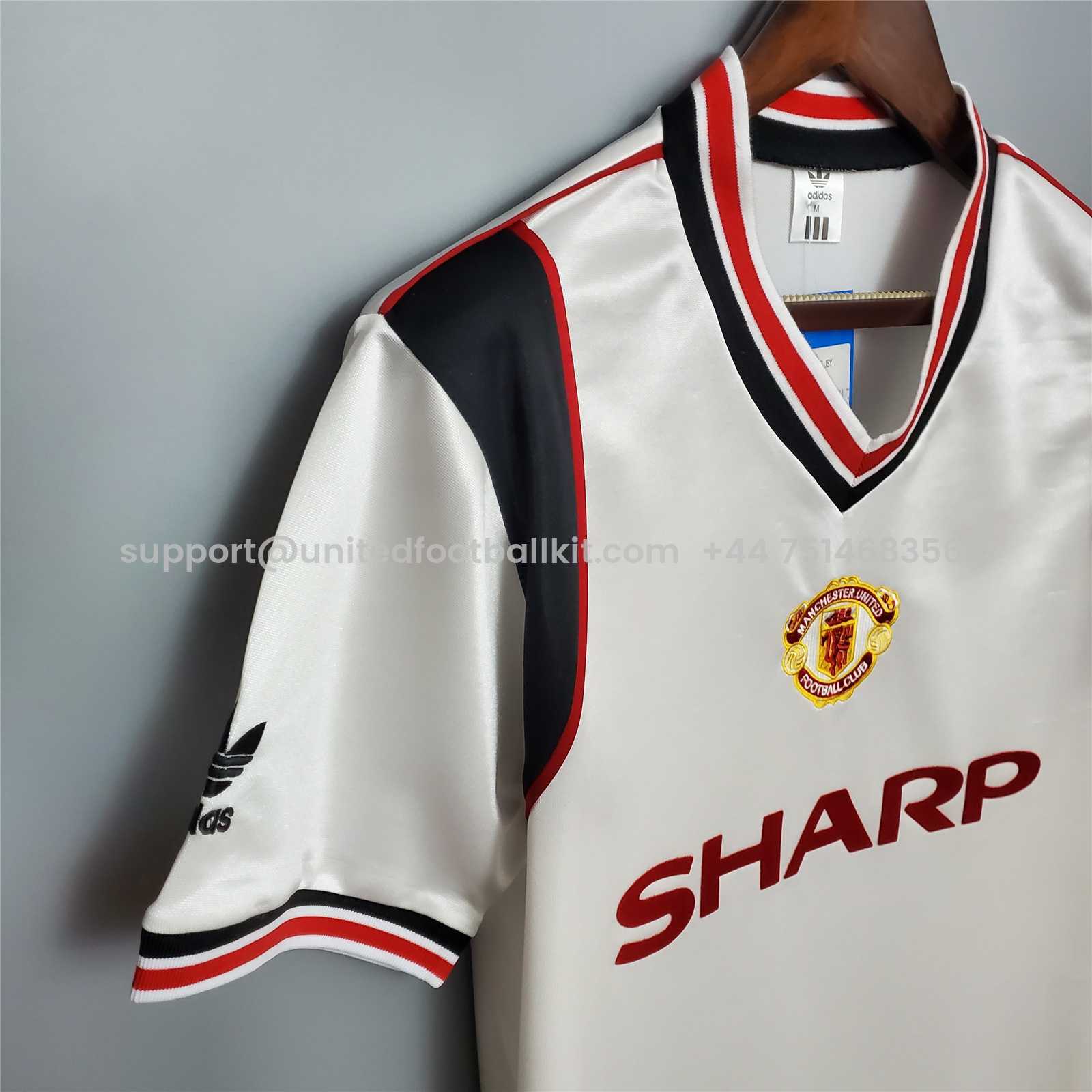 Unitedfootballkit.com | Retro Manchester United 85-86 Away Jersey -Customize Name, Number and Patch | Worldwide Shipping