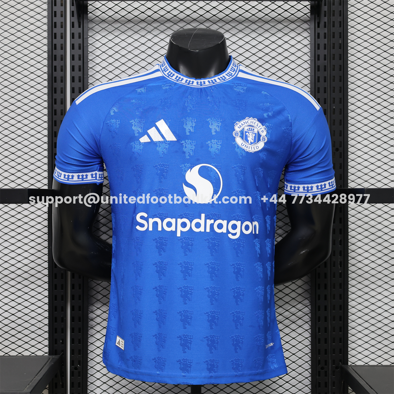 Unitedfootballkit.com | Manchester United 26-27 Retro Style Blue Jersey - Player Version -Customize Name, Number and Patch | Worldwide Shipping